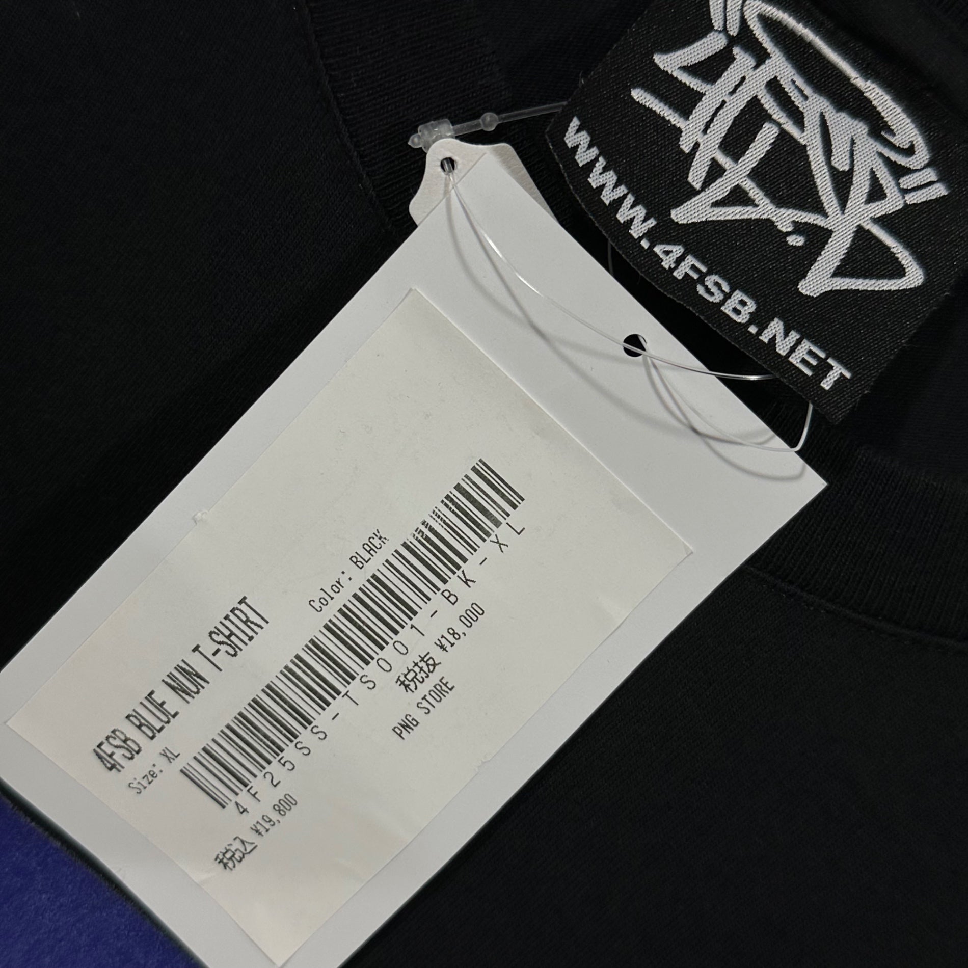 4FSB(フォーエフエスビー) BLUE NUN T-SHIRT グラフィック Tシャツ ブラック PNG STORE 取扱