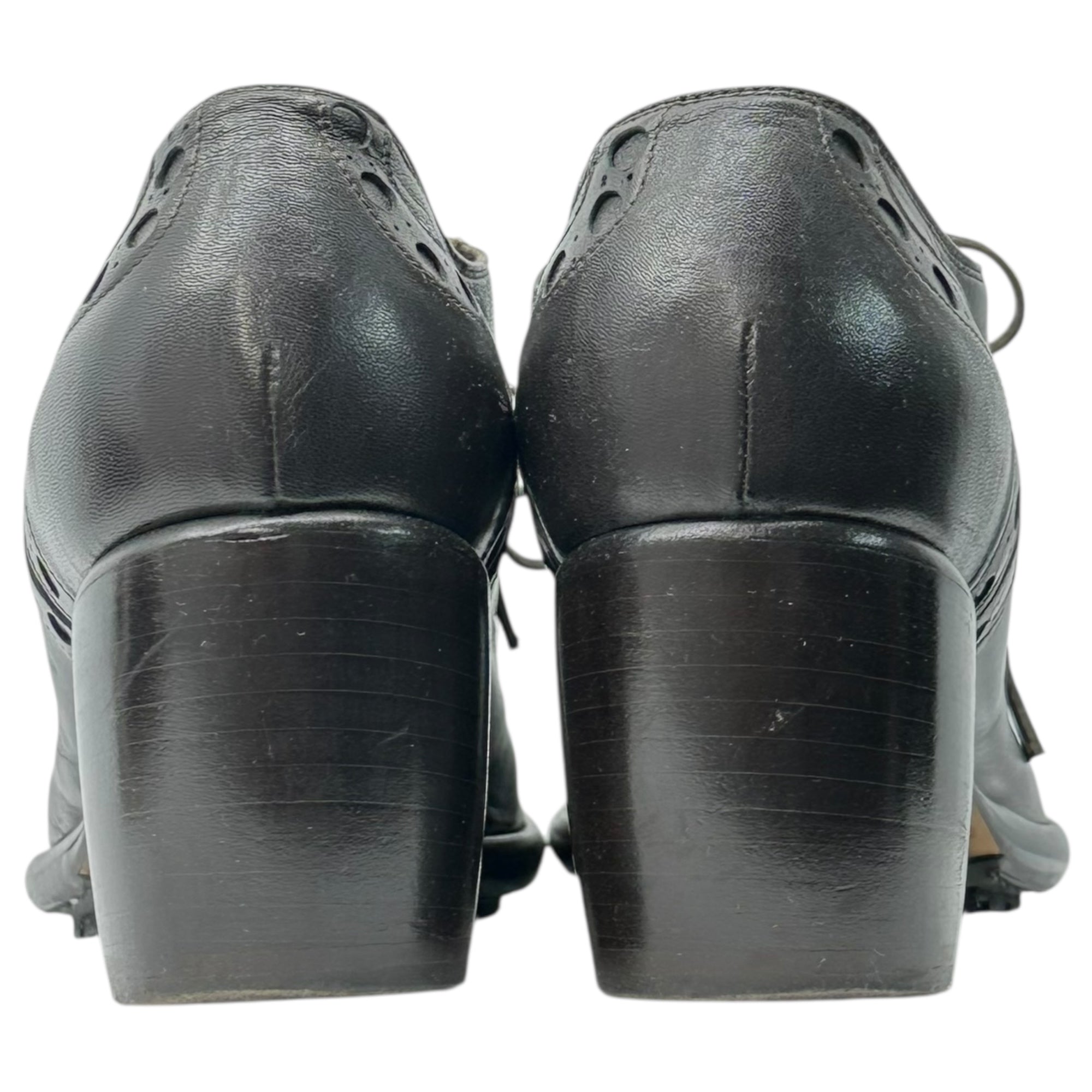 PRINCIPE DI BOLOGNA(プリンチペ ディ ボロー二ャ) Toe tip heel leather shoes トゥチップ ヒール レザーシューズ 37(23.5cm程度) ブラウン アッシュペーフランス取扱