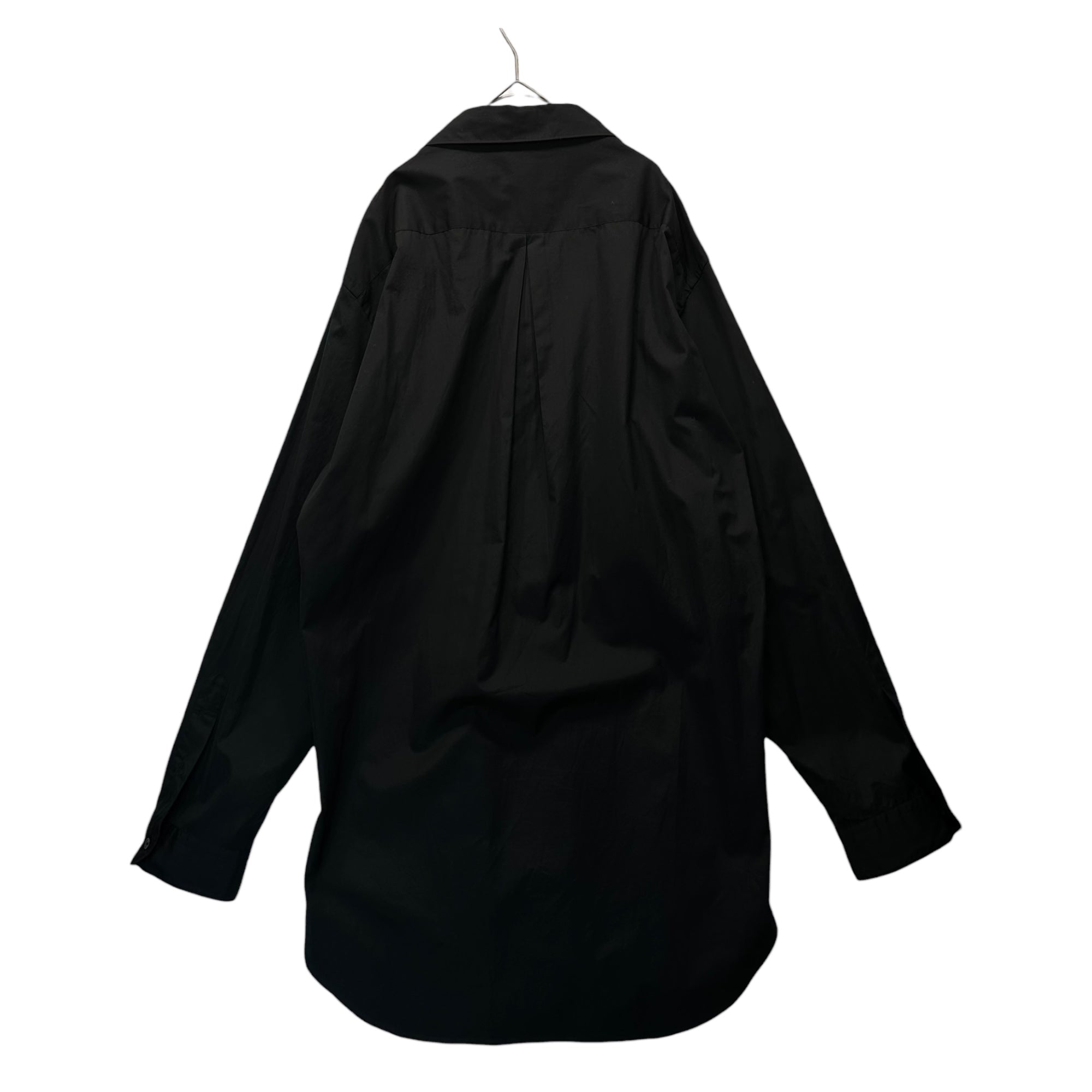 COMME des GARCONS JUNYA WATANABE(コムデギャルソンジュンヤワタナベ) 18SS Super Long Sleeve Cotton Dress Shirt スーパーロングスリーブ コットン ドレスシャツ JA-O071 S ブラック AD2017 男性着用可能