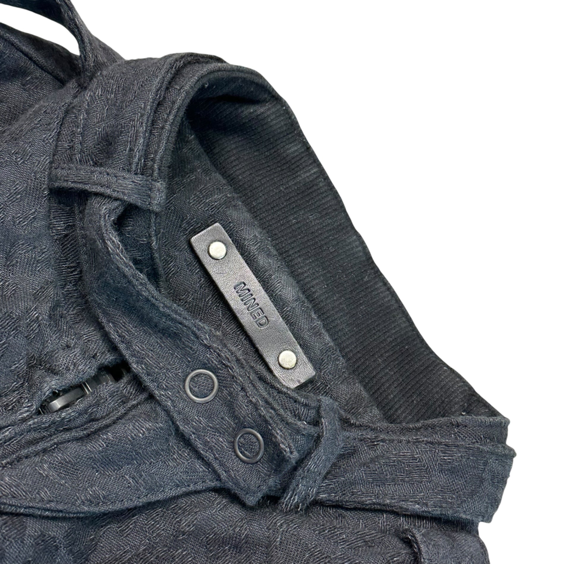 MINEDENIM(マインデニム) 19AW Leopard Jacquard Denim Work BZ レオパード ジャカード デニム ワーク ジャケット 1908-8003-97-022 2 ブラック