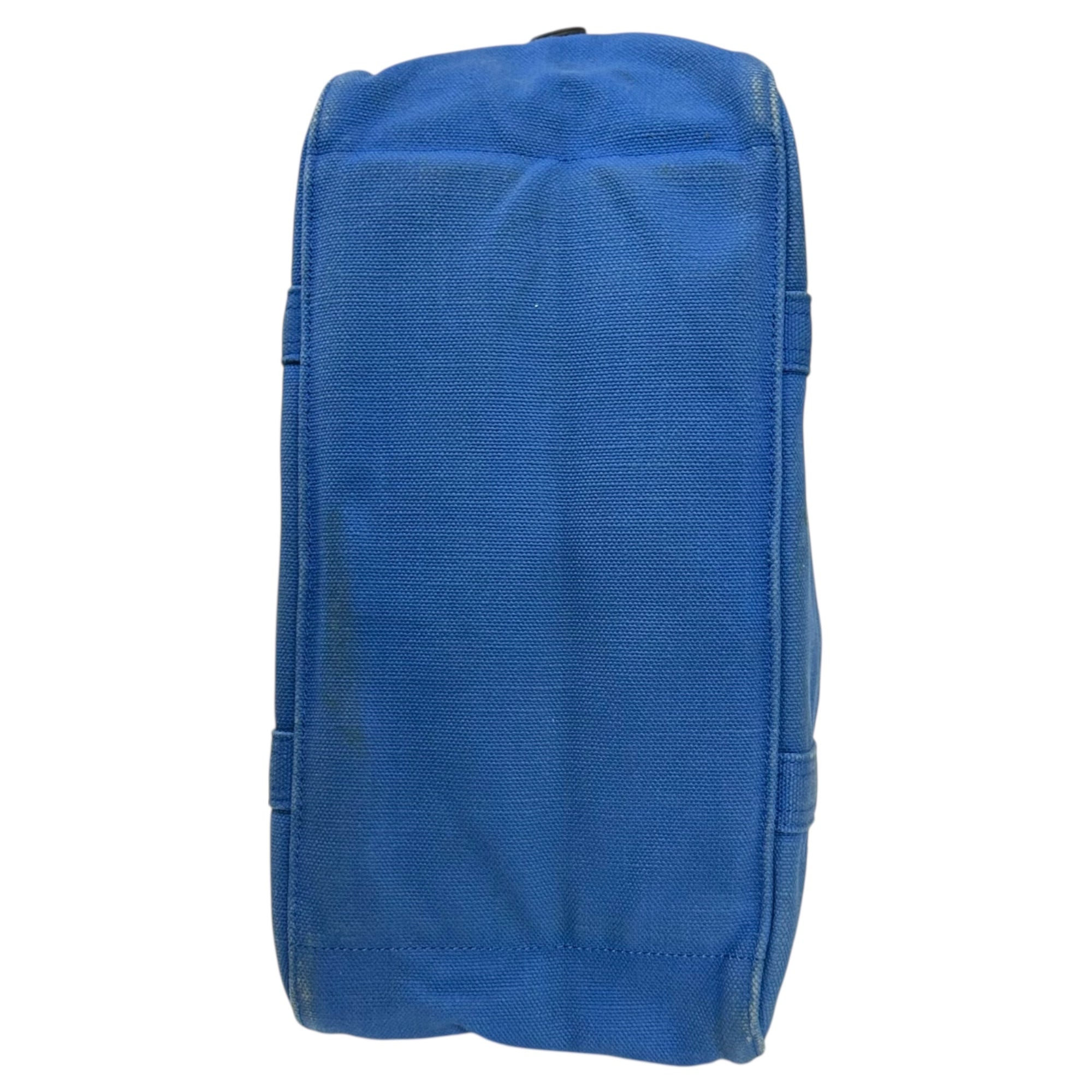 PORTER×FABRICK(ポーター×ファブリック) MEDICOM TOY Canvas Leather Mini Boston Bag メディコムトイ キャンバス レザー ミニ ボストン バッグ ブルー×ブラウン ハンド 肩掛け