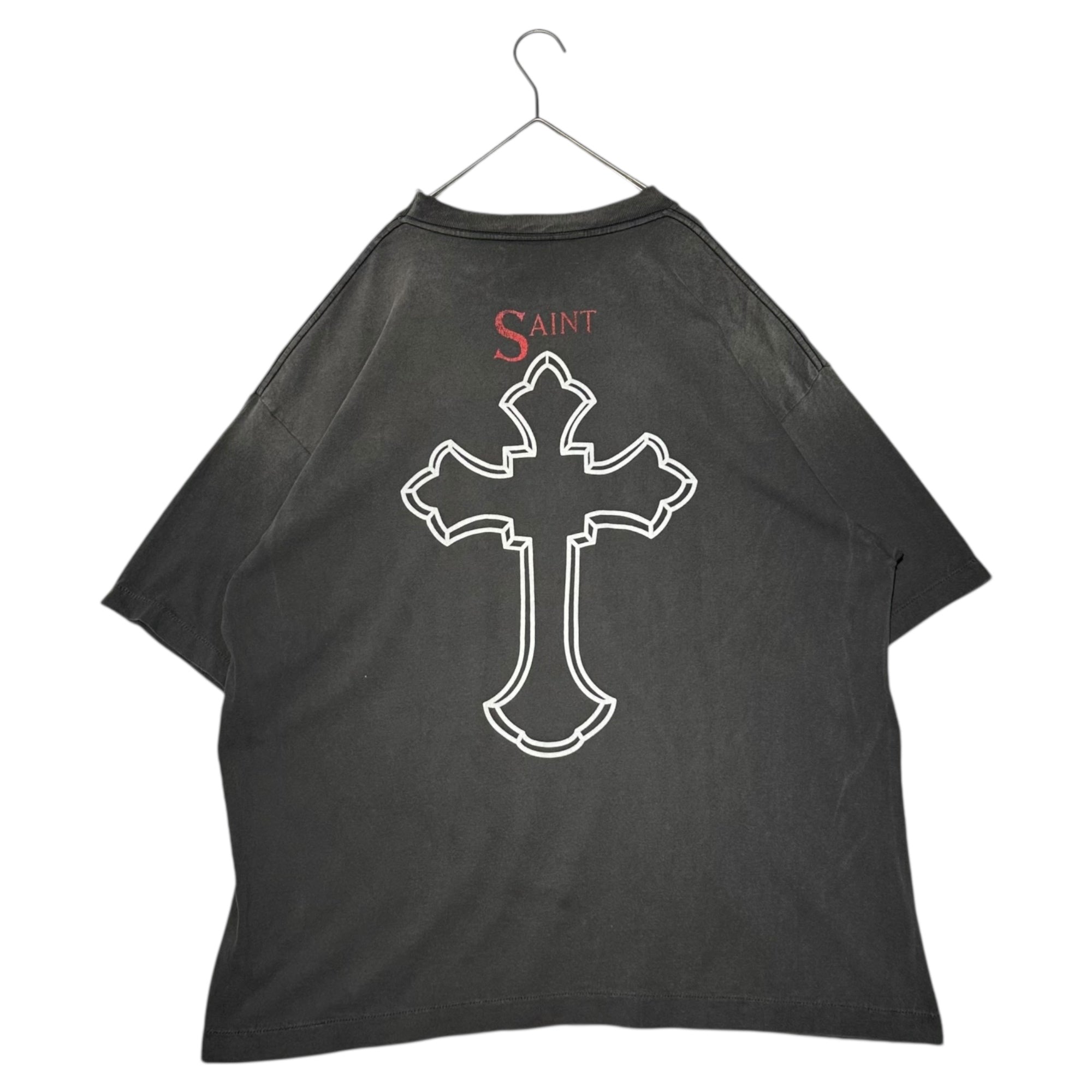 SAINT MICHAEL(セントマイケル) 25SS 2PC SS TEE 2PAC ヴィンテージ加工 半袖 Tシャツ SM-HR-0000-C14 XL ブラック