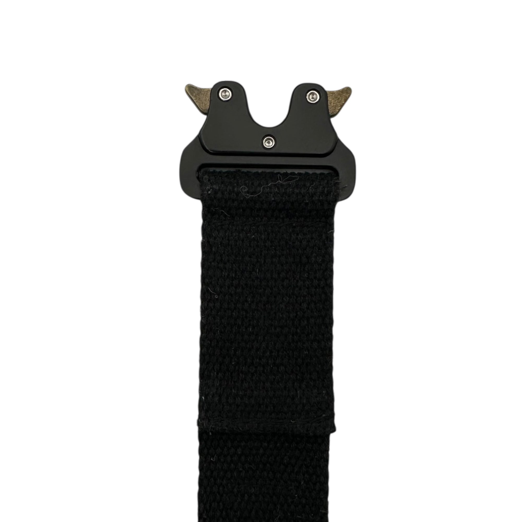Ground Y(グラウンドワイ) 21AW Tactical Belt タクティカル ベルト ブラック コブラバックル コットン フリーサイズ