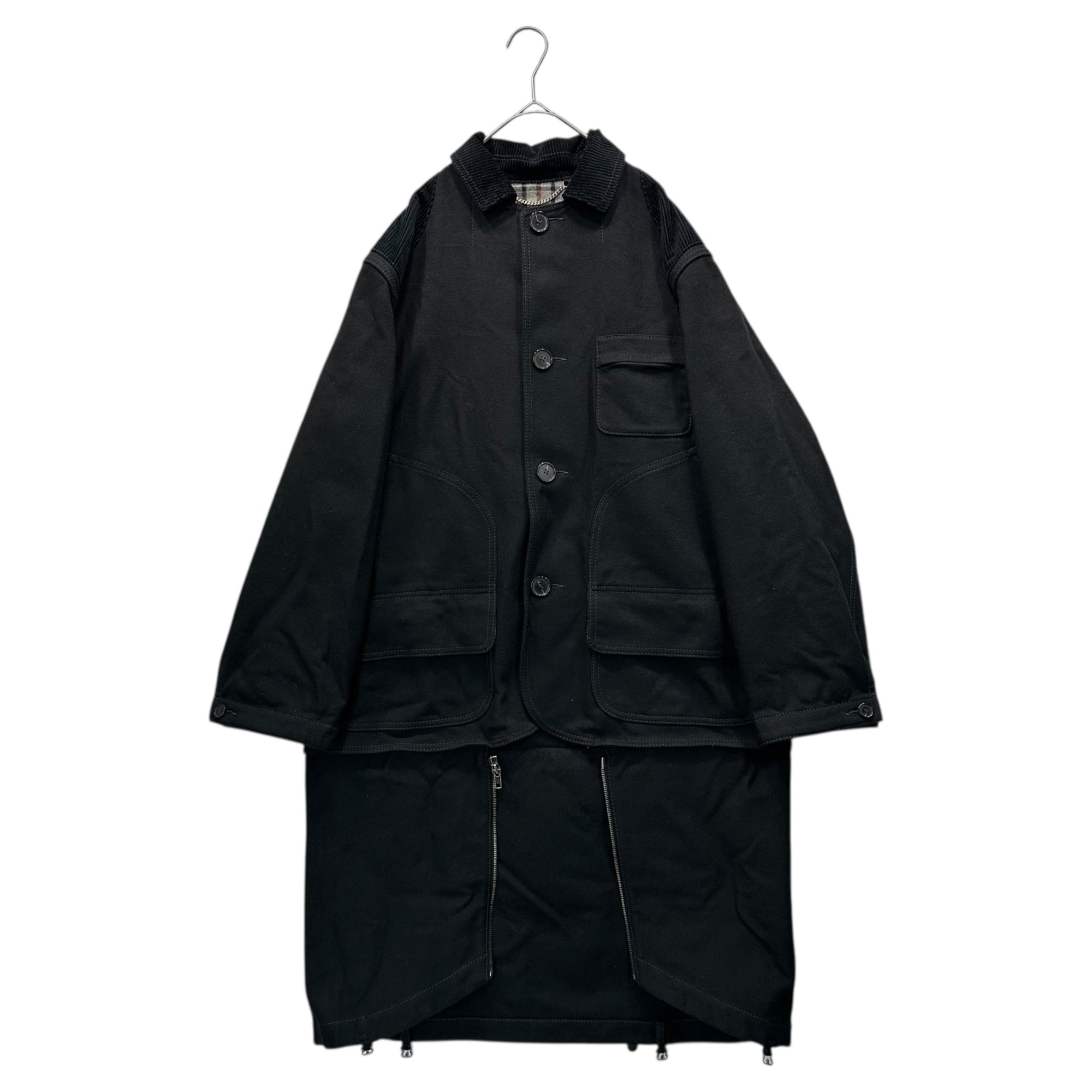MAISON MARGIELA(メゾンマルジェラ) 24AW 4Way Hunting River Reversible Jacket ハンティング リバーバーシブル ジャケット S51AA0352 36 ブラック コート