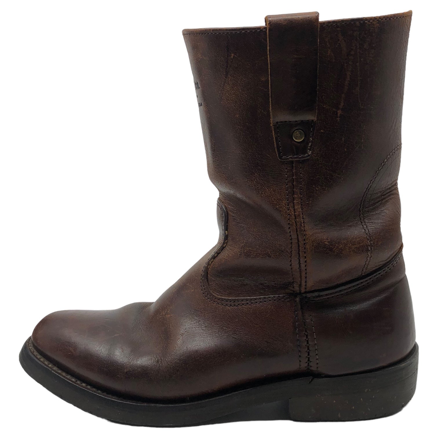 Levi's(リーバイス) 70's ~ vintage western boots ヴィンテージ ウエスタン ブーツ 表記消え(25cm程度) ブラウン ヴィンテージ ロゴ タブ