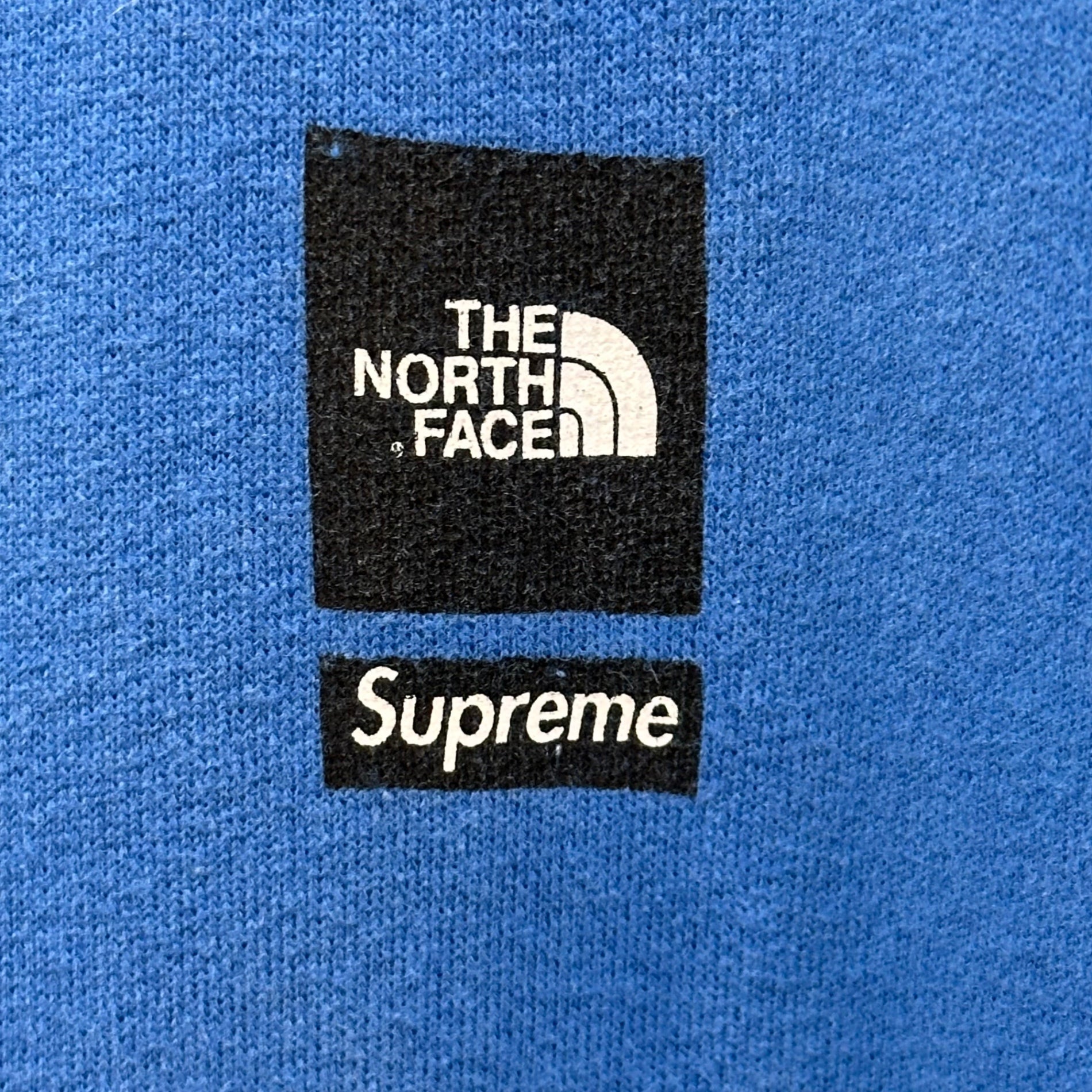 SUPREME×THE NORTH FACE(シュプリーム×ノースフェイス) 17AW Mountain Crewneck Sweatshirt マウンテン クルーネック スウェット NT61701I L ブルー ロゴ コラボ