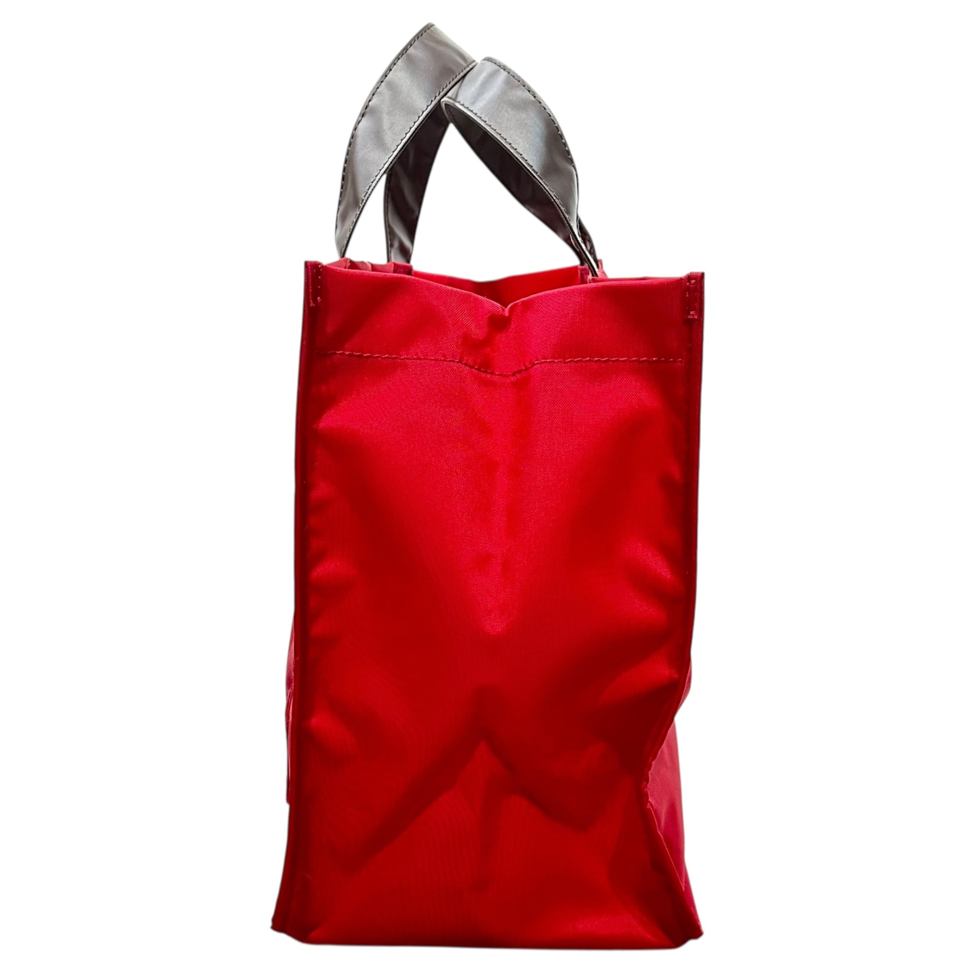 tricot COMME des GARCONS(トリココムデギャルソン) Square Nylon Tote Bag スクエア ナイロン トート バッグ TQ-K 203 レッド×ブラウン