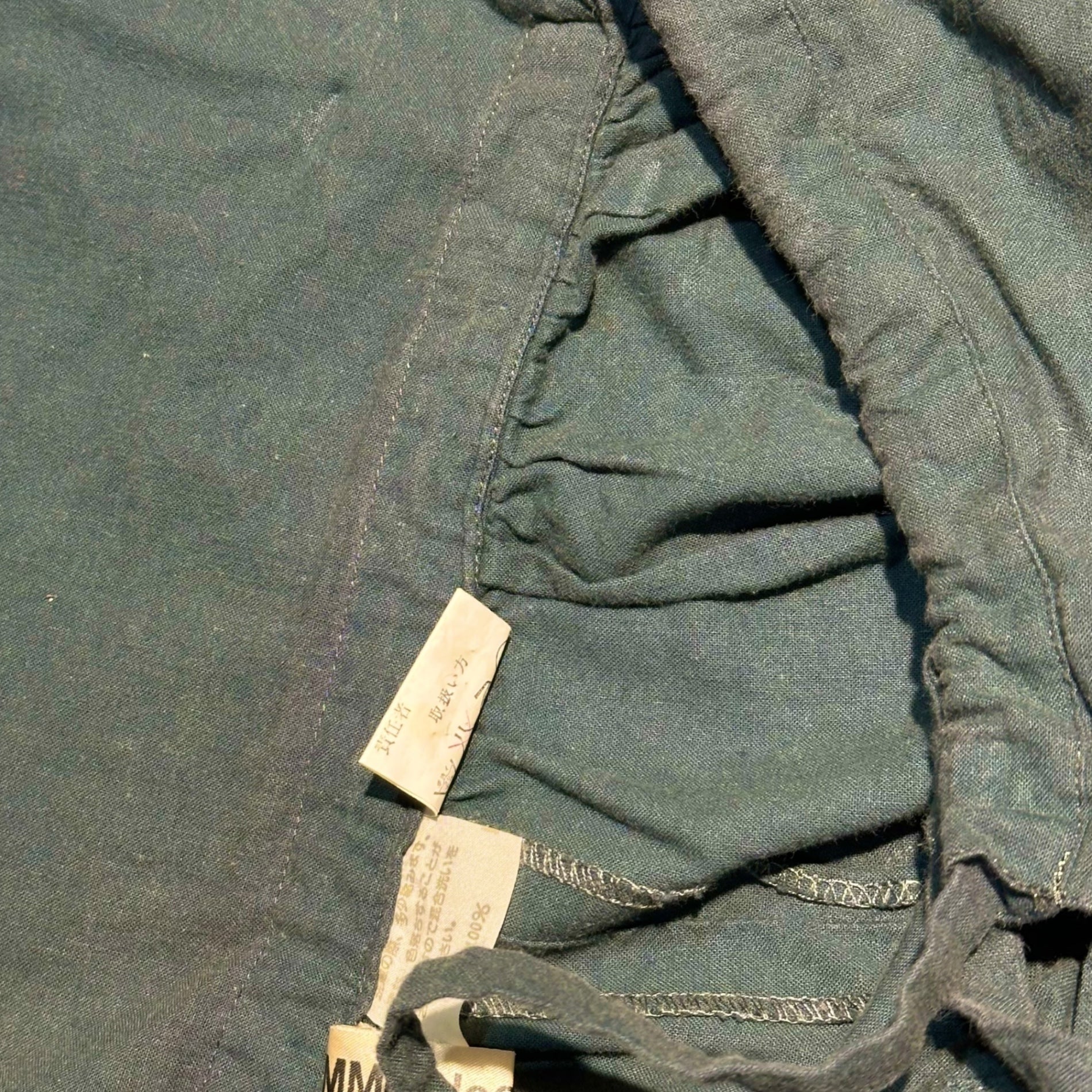 COMME des GARCONS(コムデギャルソン) 80's Wrap Skirt Layered Shorts 80年代 巻きスカート レイヤード ハーフパンツ P-110310 FREE ブルーグレー 川久保玲 本人期