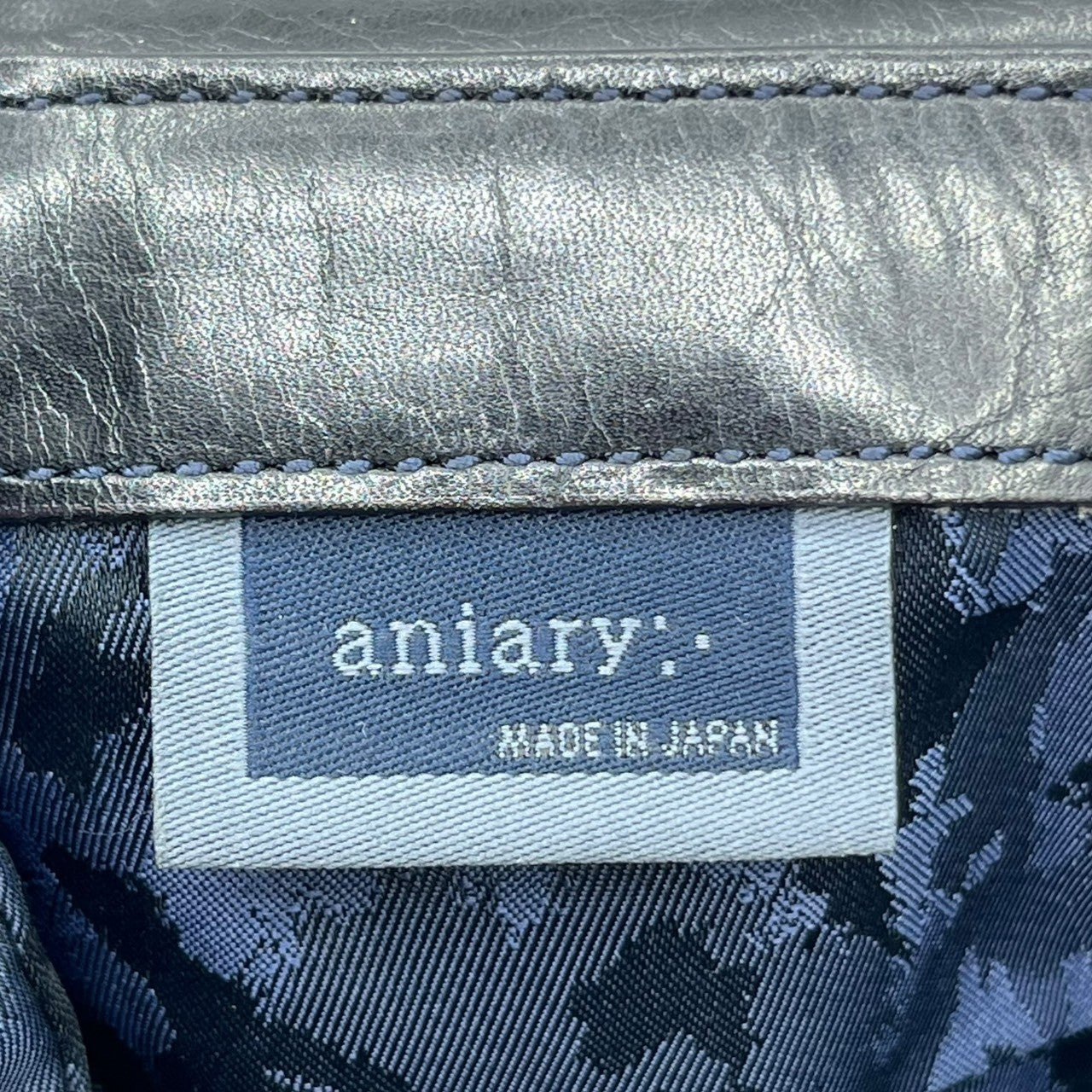 aniary(アニアリ) レザー セカンド バッグ ブラック ガーメントケース カモフラ クラッチ