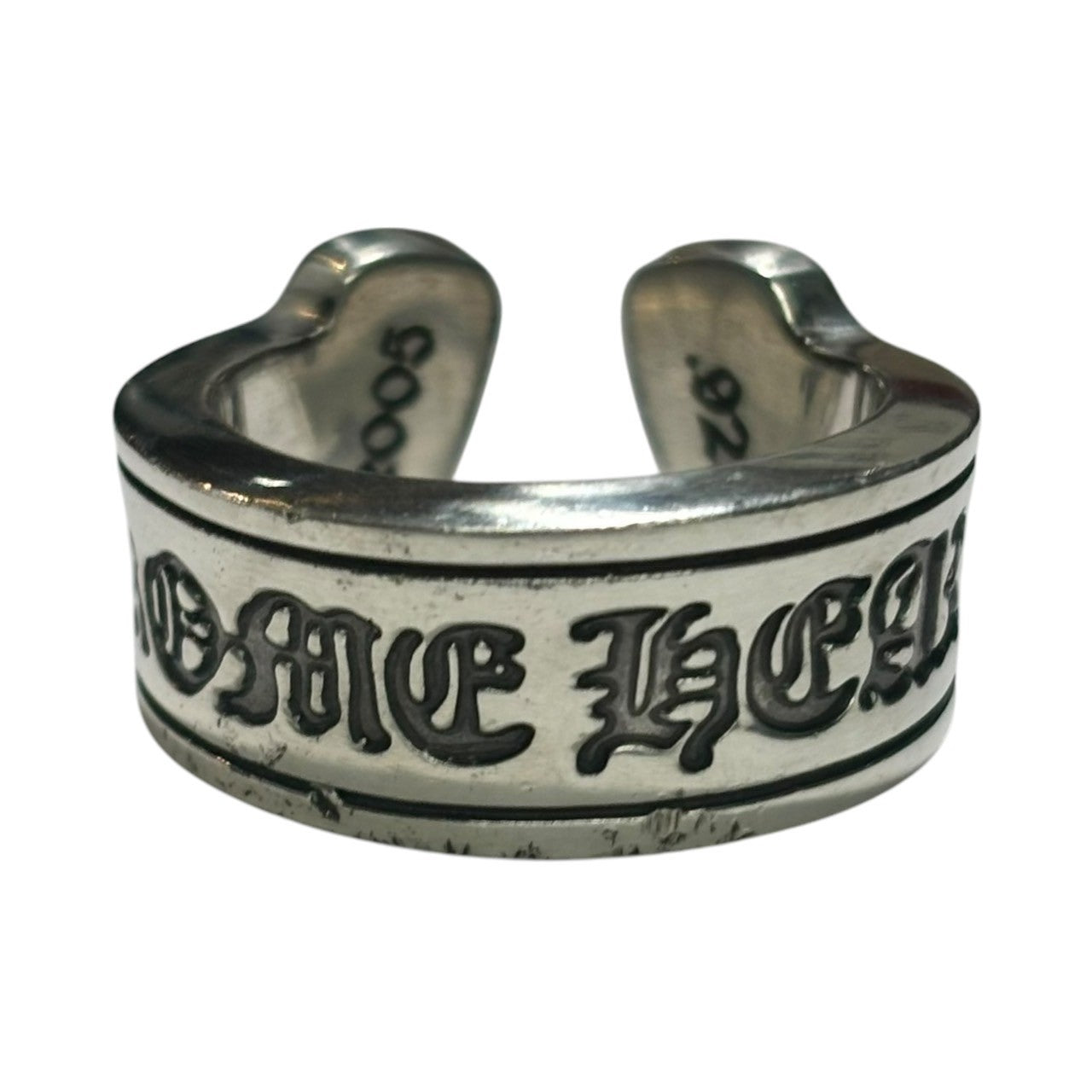 CHROME HEARTS(クロムハーツ) SCROLL LABEL RING ラージ スクロール ラベル リング 925 18号 シルバー