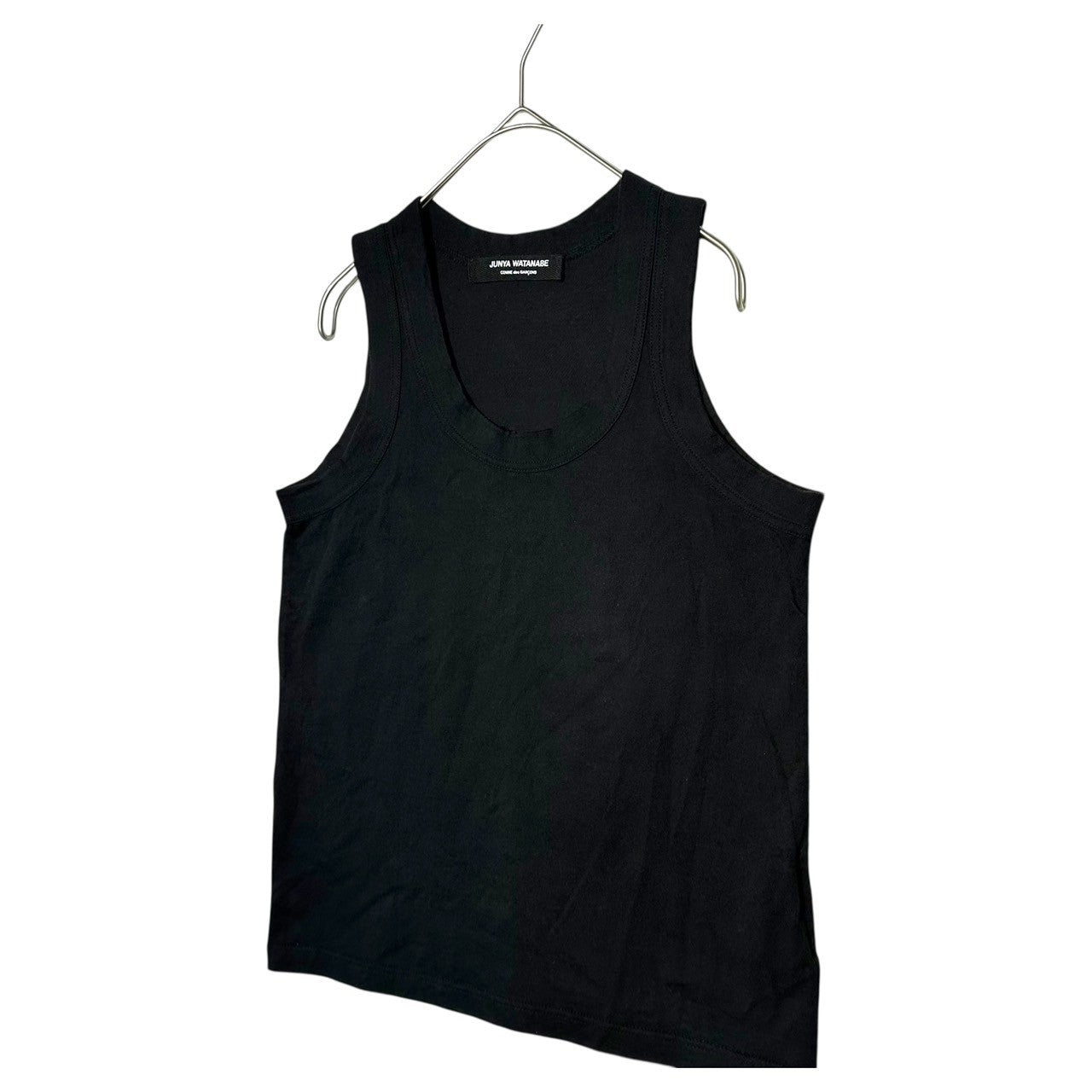 COMME des GARCONS JUNYA WATANABE(コムデギャルソンジュンヤワタナベ) 10SS Cotton Tank Top コットン タンクトップ ブラック JZ-T002 表記無(M程度) ブラック AD2009