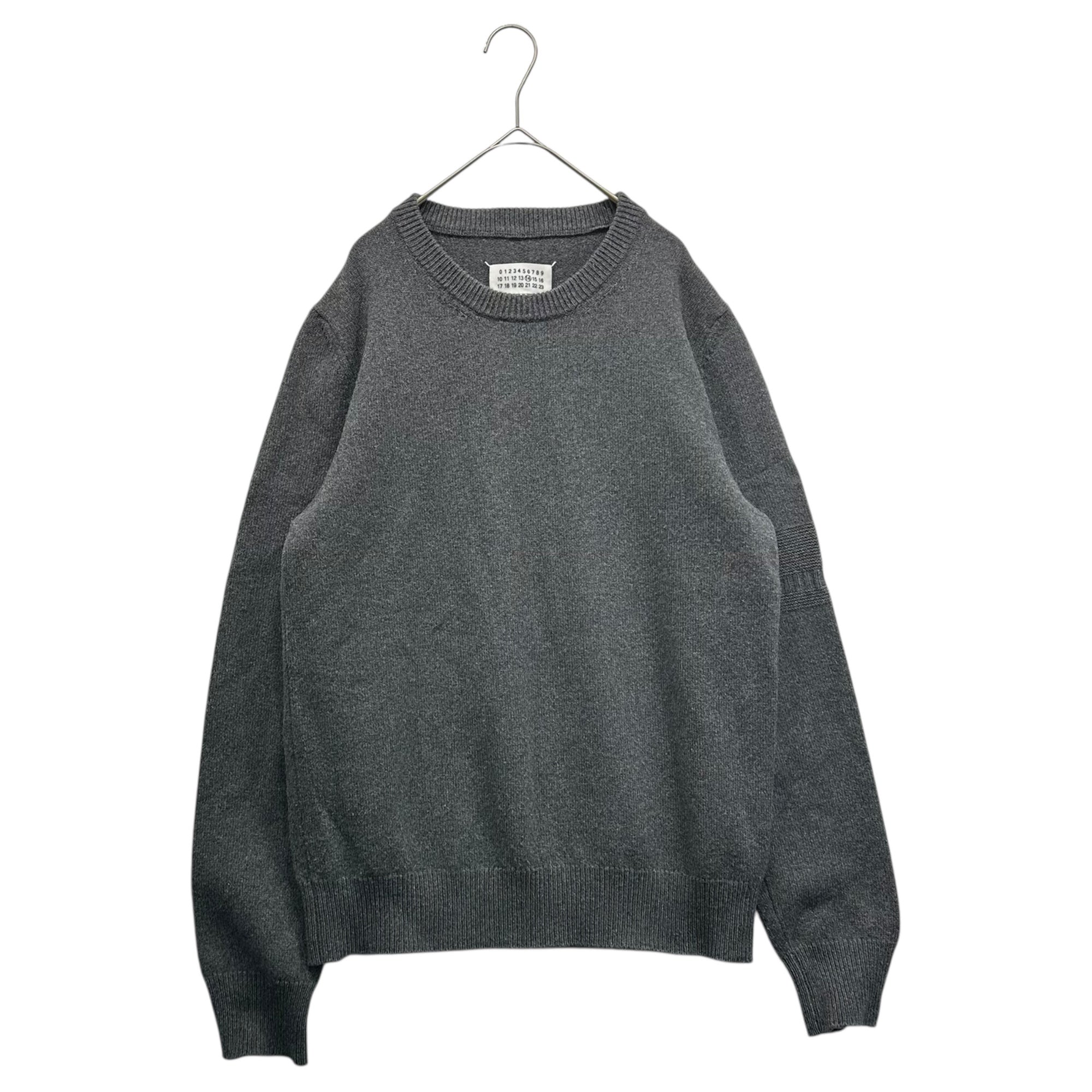 MAISON MARGIELA(メゾンマルジェラ) 19AW Wool Cashmere Crew Neck Sweater ウール カシミヤ クルーネック セーター ニット S30HB0121 S16897 M グレー