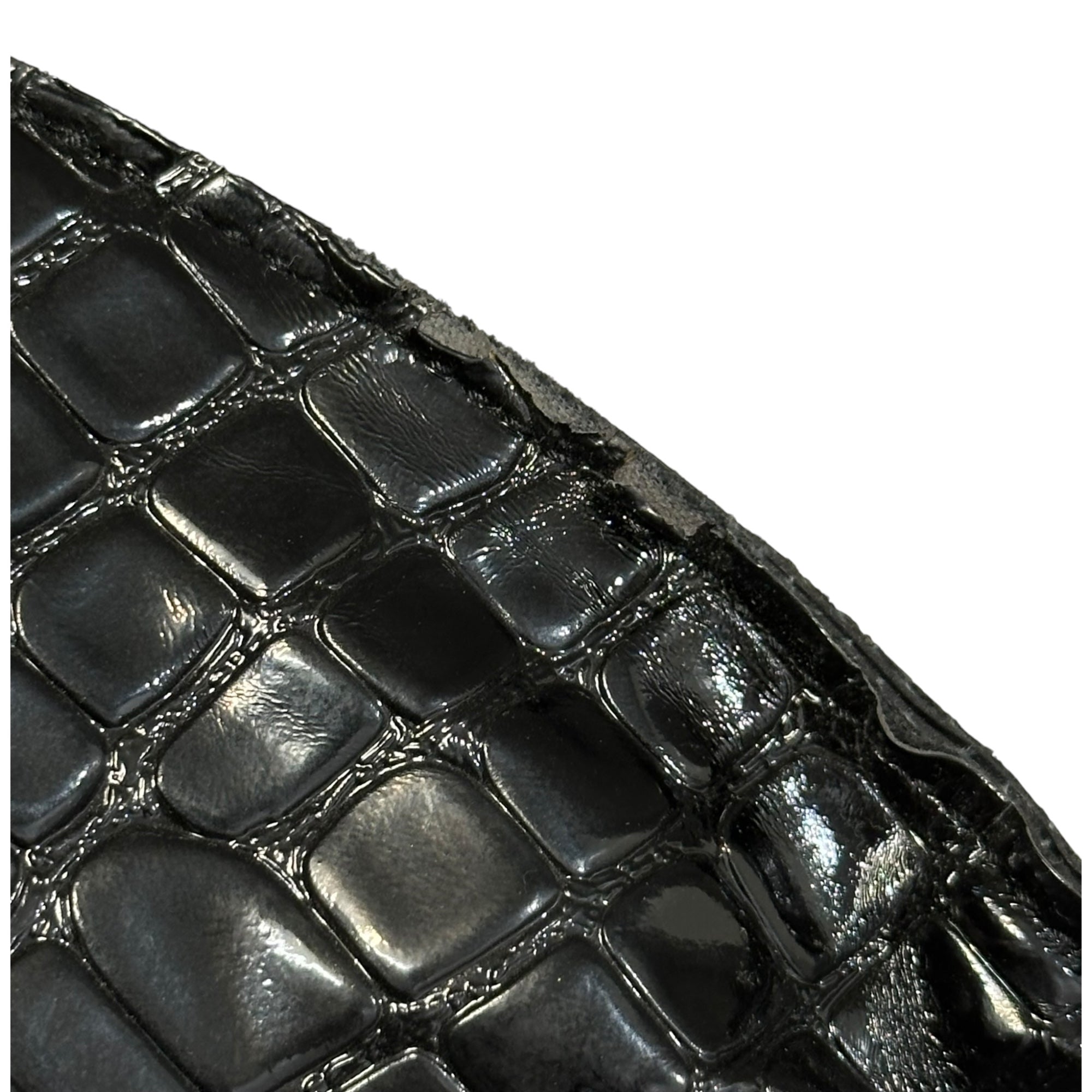 JUNYA WATANABE COMME des GARCONS(ジュンヤワタナベコムデギャルソン) Croco-Embossed Circle Tote Bag クロコ 型押し サークル トート バッグ JO-K 205 ブラック