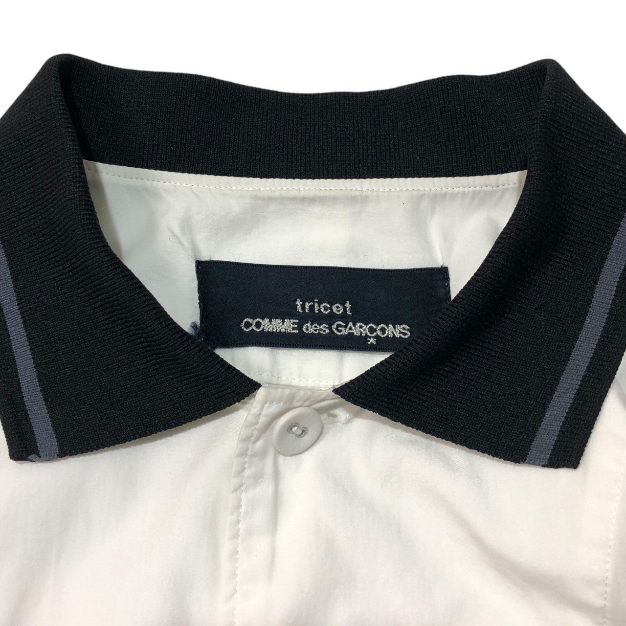 tricot COMME des GARCONS(トリココムデギャルソン) 90's Dolman sleeve shirt with switched collar 襟切り替えドルマンスリーブシャツ ホワイト