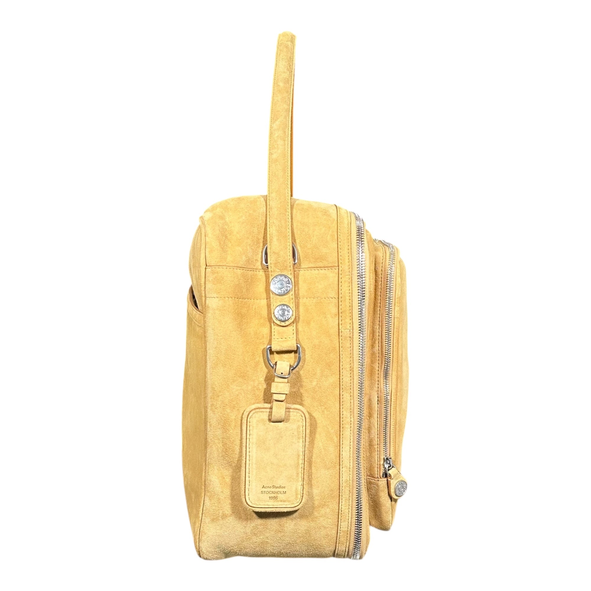 Acne Studios(アクネストゥディオズ) Camero Hotel Suede カメロ ホテル スウェード A10486- ベージュ ショルダー バッグ ボストン 旅行