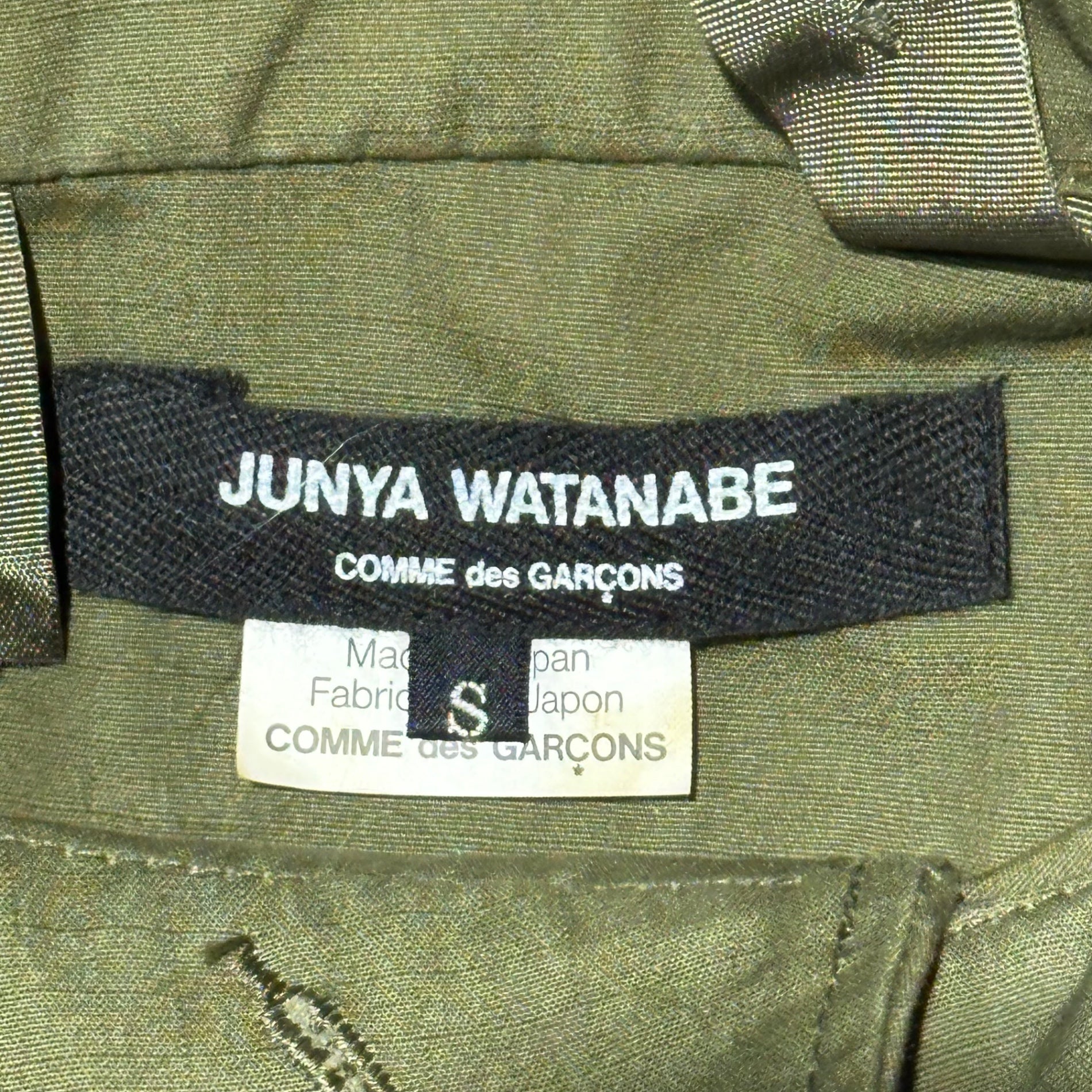 COMME des GARCONS JUNYA WATANABE(コムデギャルソンジュンヤワタナベ) 10AW Military Hooded Ribbed One-Piece ミリタリー フーデッド リブ ワンピース JF-O009 S セージグリーン AD2010 コレクションLOOK 着用品 稀少アイテム