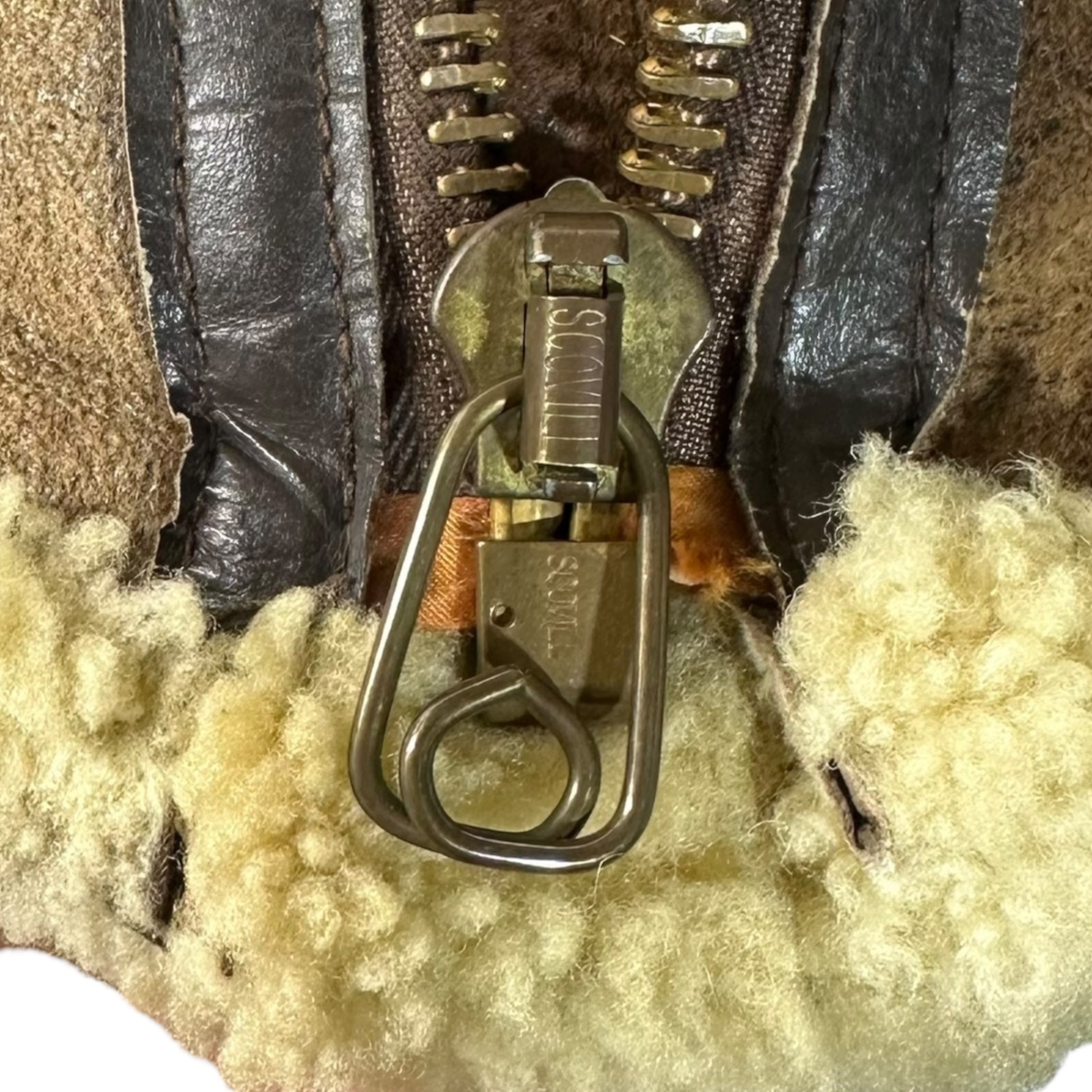 BRANDED(ブランデッド) TYPE B-3Mouton Flight Jacket ムートン フライト ジャケット 34(XS程度) ブラウン USA製 ヴィンテージ