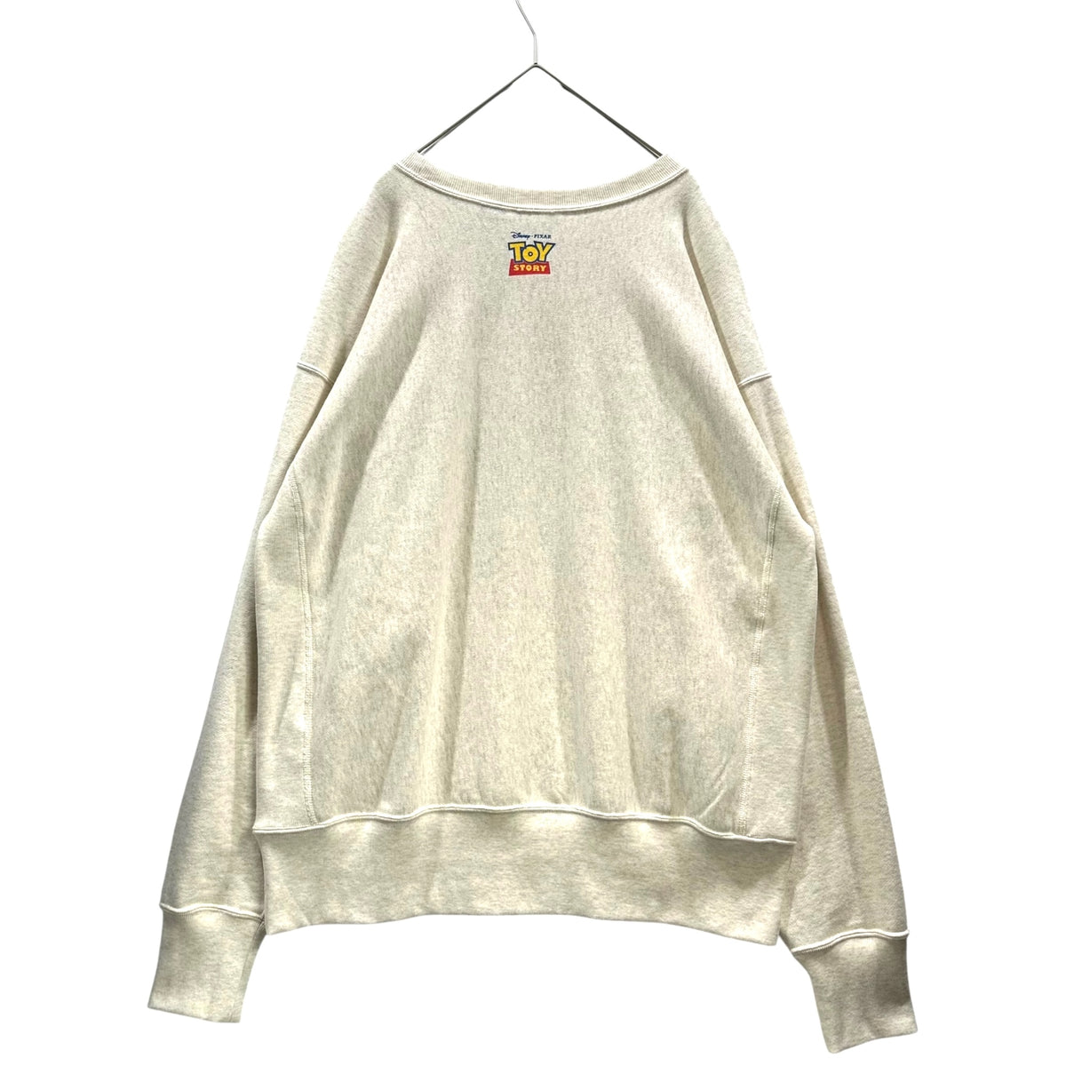 Champion×BEAMS(チャンピオン×ビームス) TOY STORY CREW SWEATSHIRT トイストーリー クルーネック スウェット C8-B020 L ライトグレー ピクサー コラボ