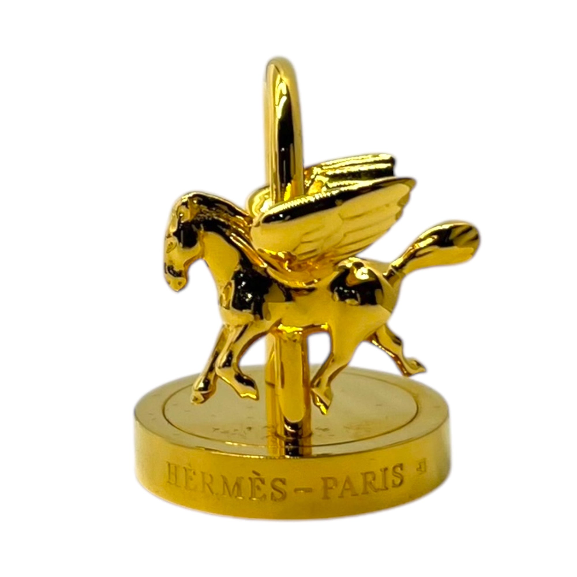 HERMES(エルメス) 2007年限定 Pegasus Cadena Charm アーネダンス ペガサス カデナ チャーム 年間テーマ 「Entrez Dans la Danse!」　ダンス ゴールド 箱付 ペンダントトップにも 可動式