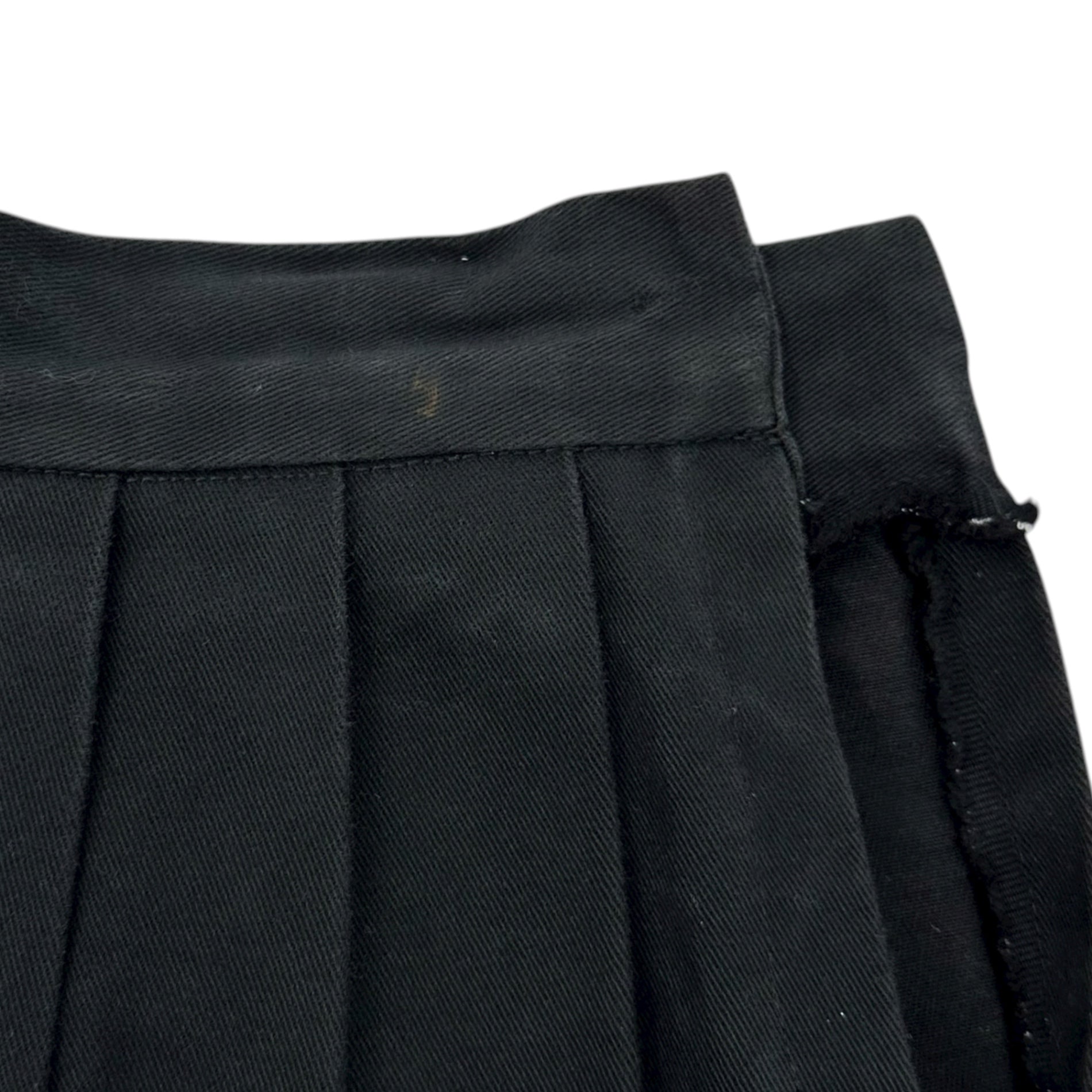 Euro vintage(ヨーロッパヴィンテージ) thick cotton black long skirt コットンの肉厚地なクラシカルロングスカート 表記無し(M~L程度) ブラック