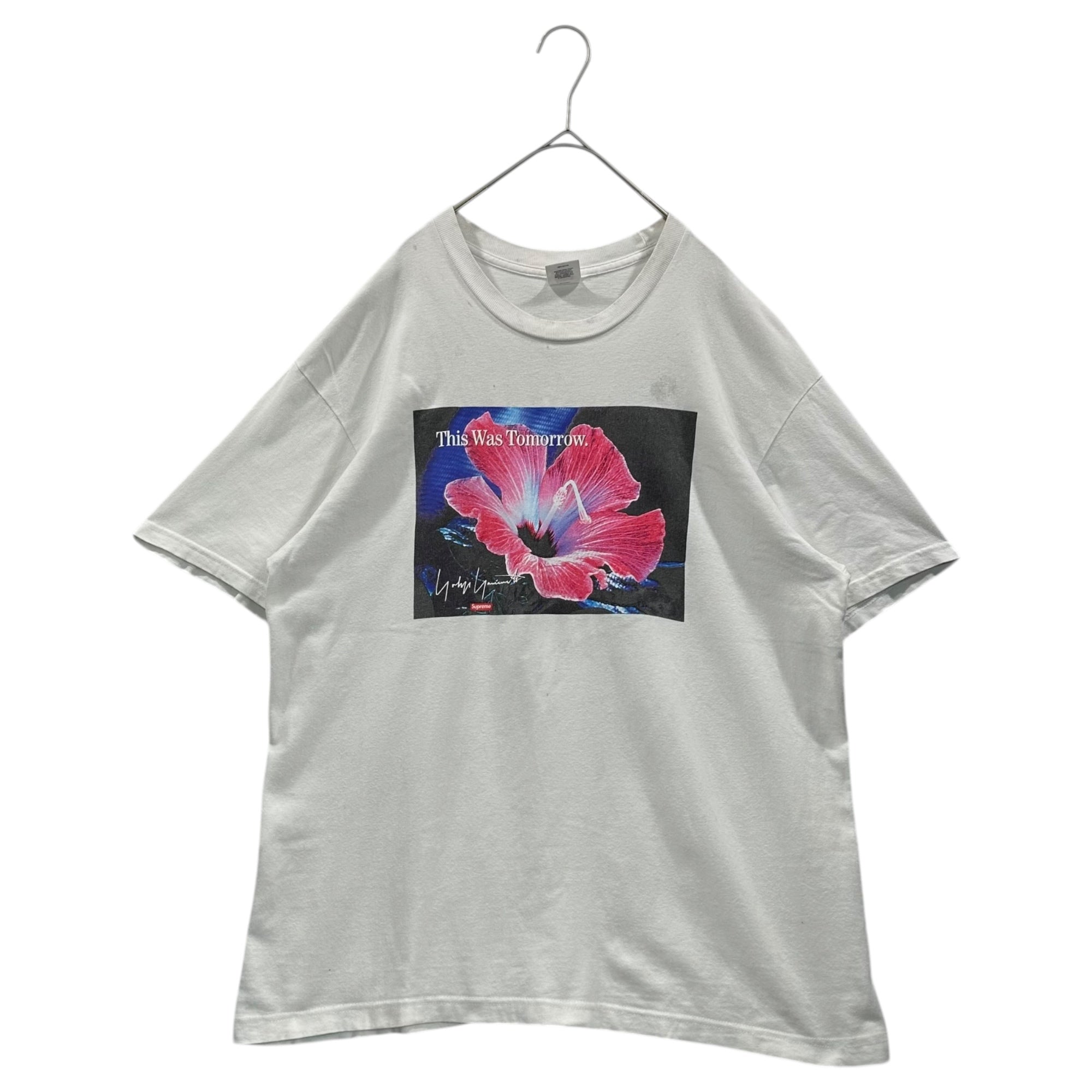SUPREME×YOHJI YAMAMOTO(シュプリーム×ヨウジヤマモト) 20AW This Was Tomorrow Tee プリント Tシャツ L ホワイト 20FW コラボ