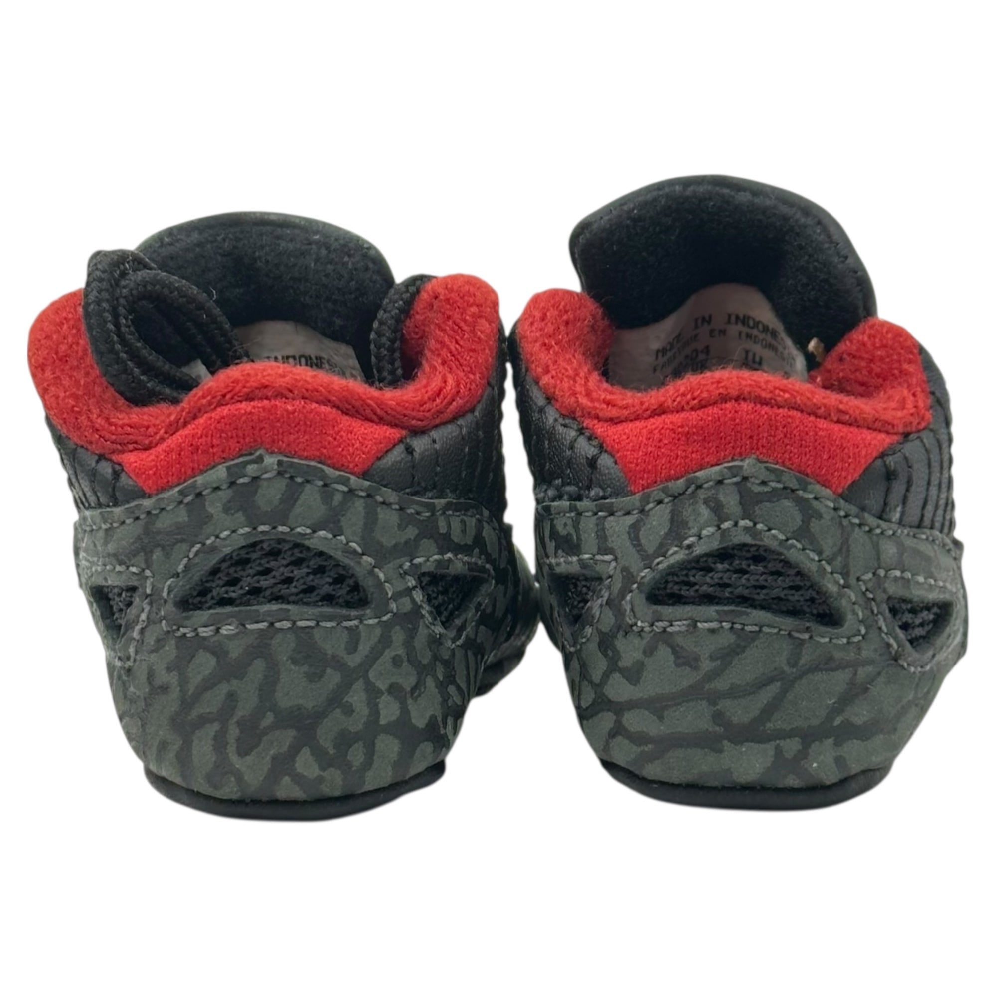 NIKE(ナイキ) 2004 FIRST JORDAN 11 RETRO LOW ファースト ジョーダン 11 レトロ ロー 306005-061 US 1C(7cm) ブラック×レッド セメント エレファント キッズ ベイビー スニーカー