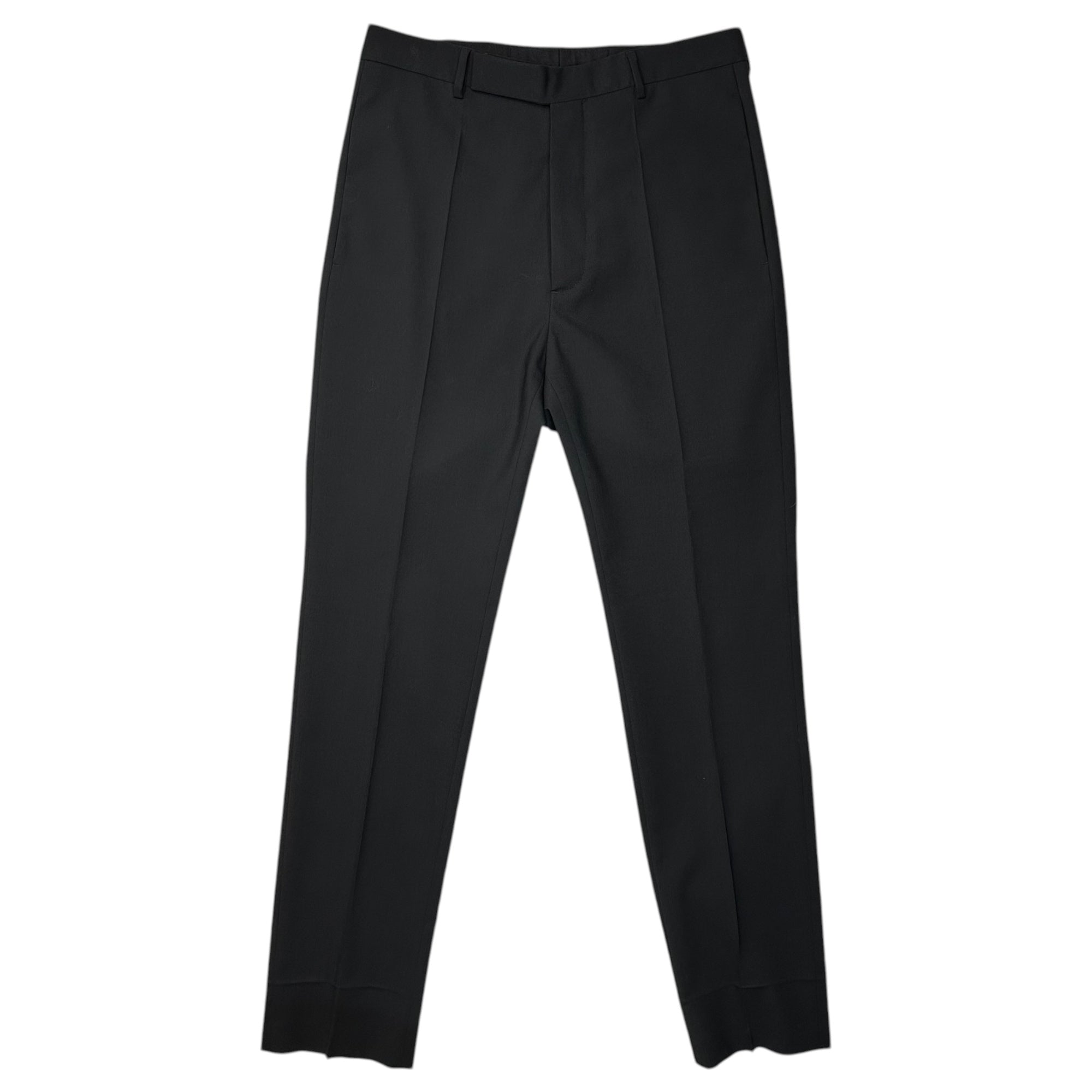 Rick Owens(リックオウエンス) 19SS Wool Slacks (Long Pants) ウール スラックス ロング パンツ RU19S2374-ZL 46 ブラック ZL素材(ウール)