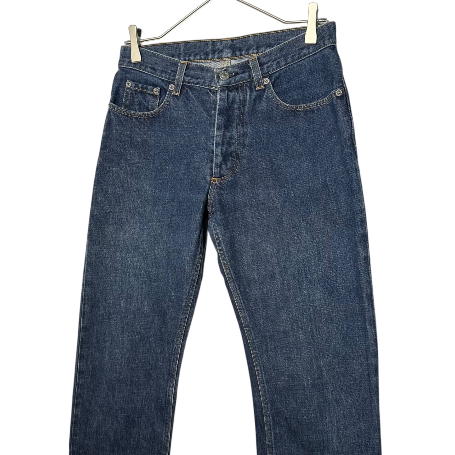 HELMUT LANG(ヘルムートラング) 1999 ARCHIVE CLASSIC RAW DENIM PANTS - ITALIAN CUT 本人期 アーカイブ クラシック デニム パンツ 27 インディゴ 90's 90年代 イタリアン カット