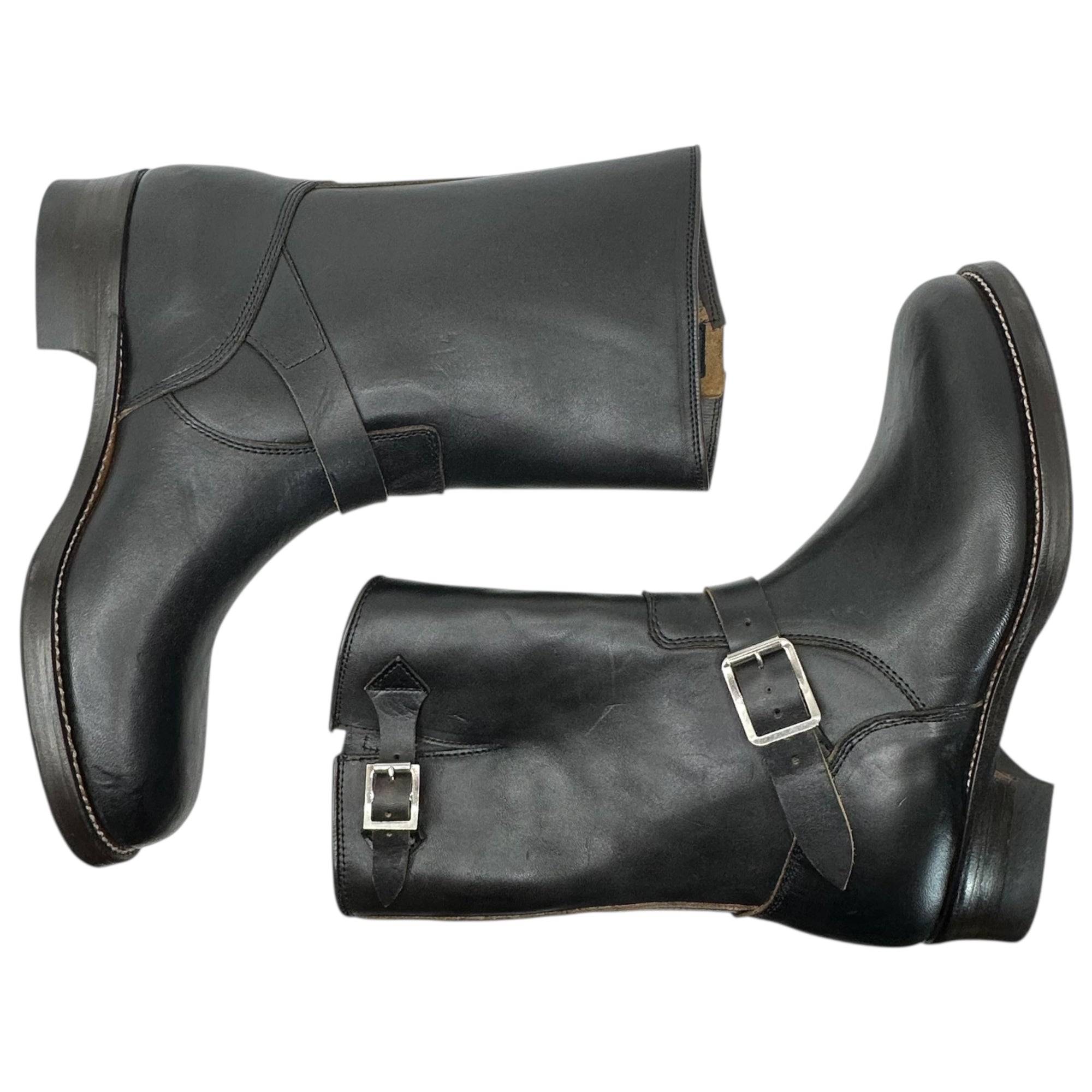 JELADO the BOOTED(ジェラード ザ ブーテッド) Engineer Boots ”Type1” Black Horsebutt エンジニア ブーツ タイプ1 茶芯 JB94901 8 1/2(26.5cm程度) ブラック ワークブーツ レザー