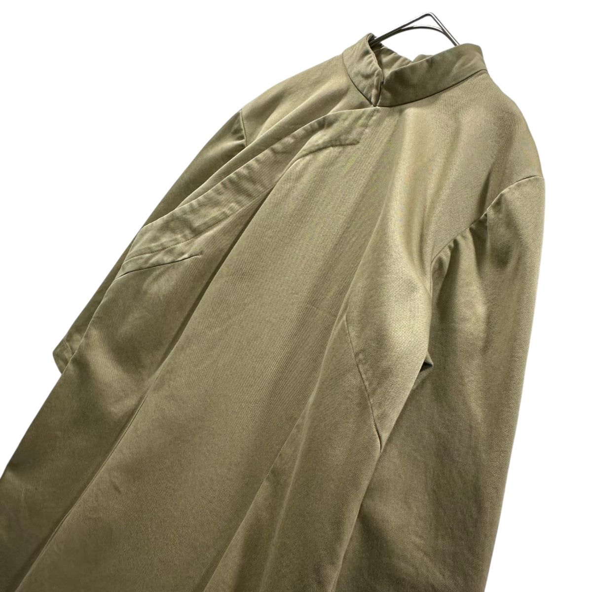 robe de chambre COMME des GARCONS(ローブドシャンブルコムデギャルソン) 2000's Asymmetrical stand-collar dress 変形 スタンドカラー 半袖 ワンピース RU-O001 L ベージュ AD2003