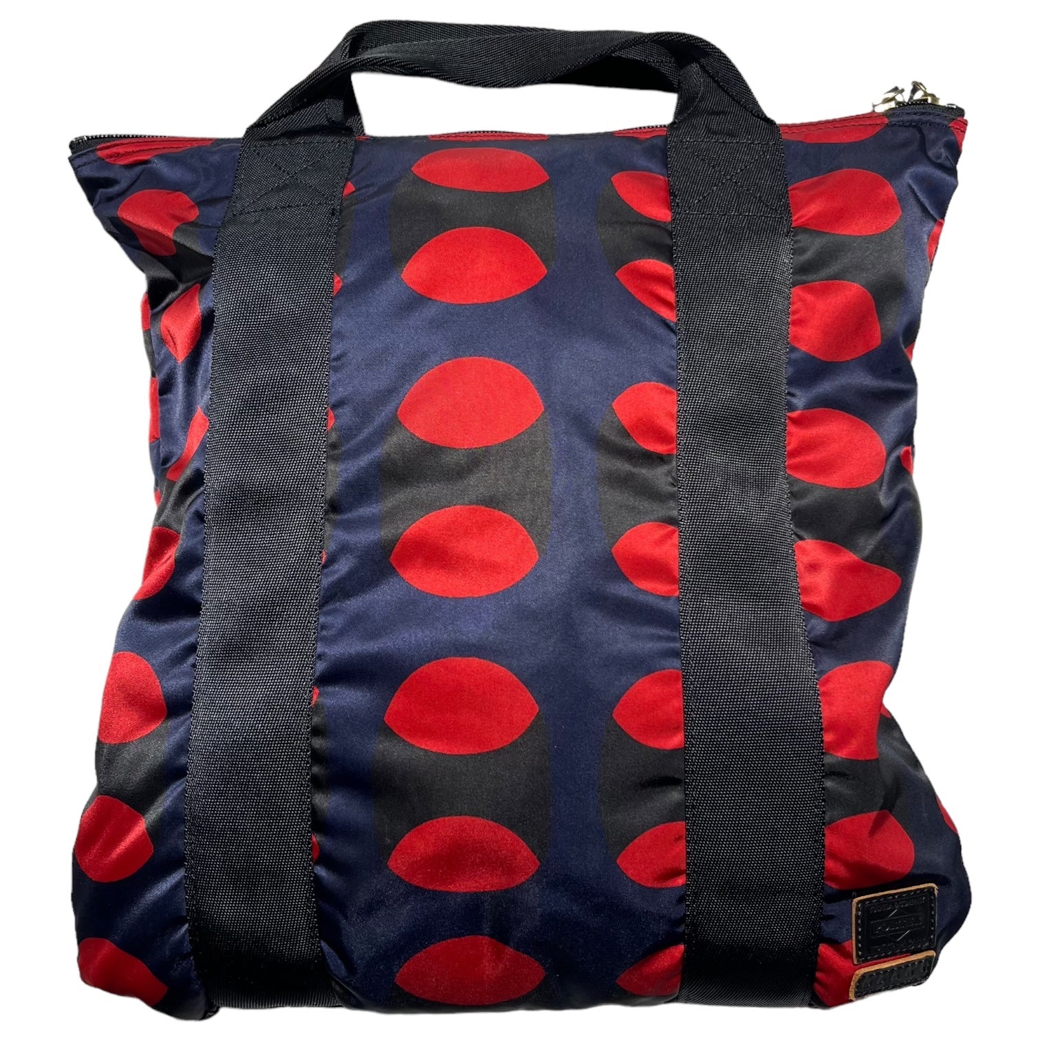 MARNI × PORTER(マルニ×ポーター) 2WAY dot rucksack ドット リュックサック トート ネイビー×レッド