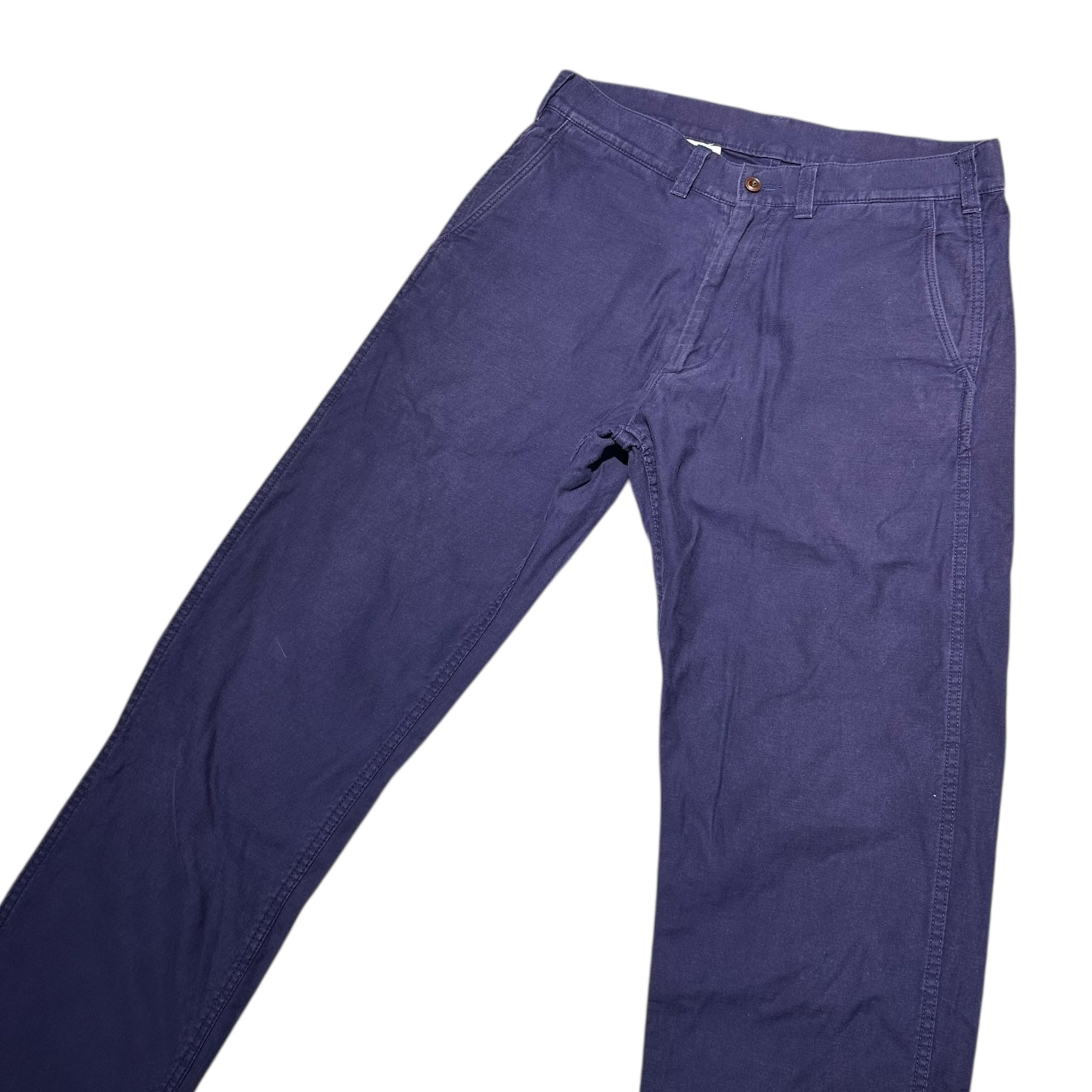 COMME des GARCONS HOMME(コムデギャルソンオム) 14AW Cotton Straight Pants コットン ストレート パンツ  HN-P028 M ネイビー