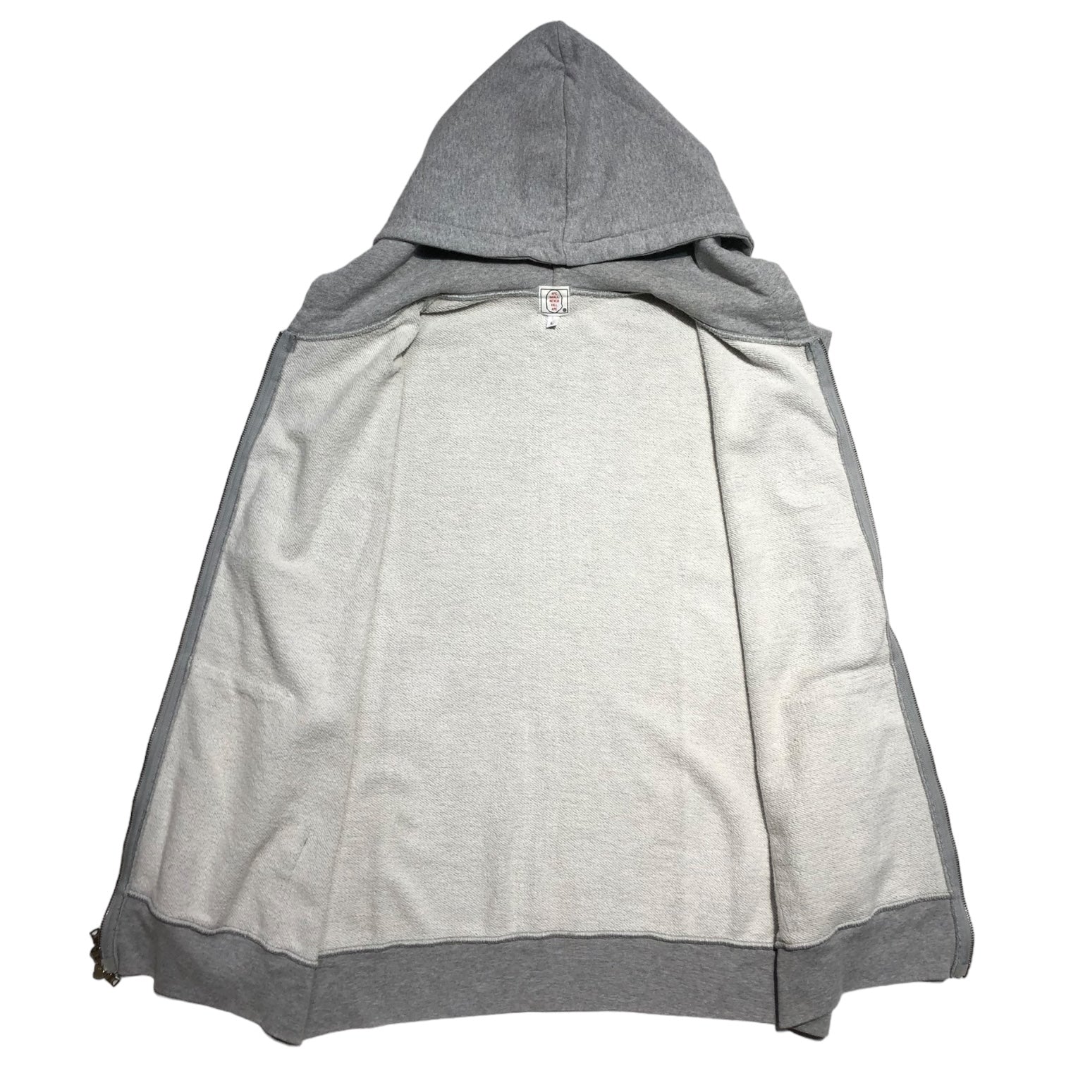 A BATHING APE(アベイシングエイプ) 00's zip hoodie vest SWAROVSKI ジップ フーディー ベスト スワロフスキー ノースリーブパーカー L グレー