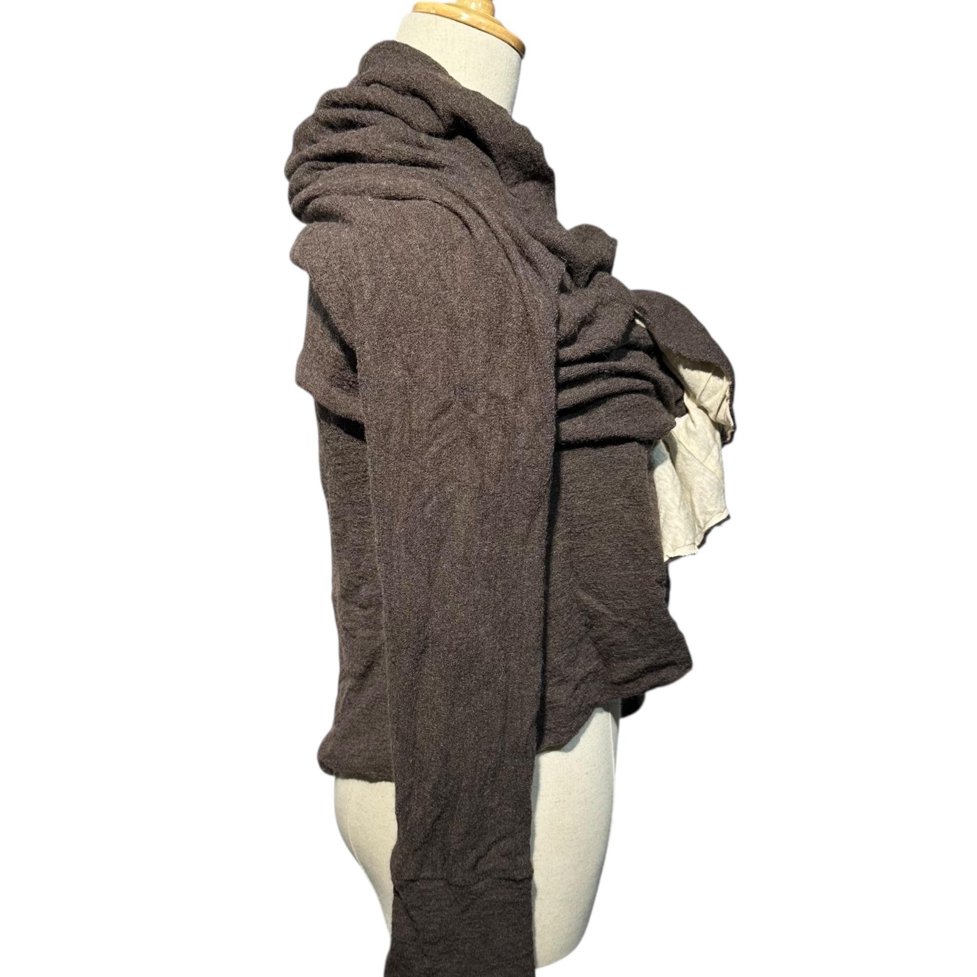 Y's(ワイズ) Distorted Wool Knit Cardigan 変形 ウール ニット カーディガン YX-T32-843 3 ブラウン ジャケット