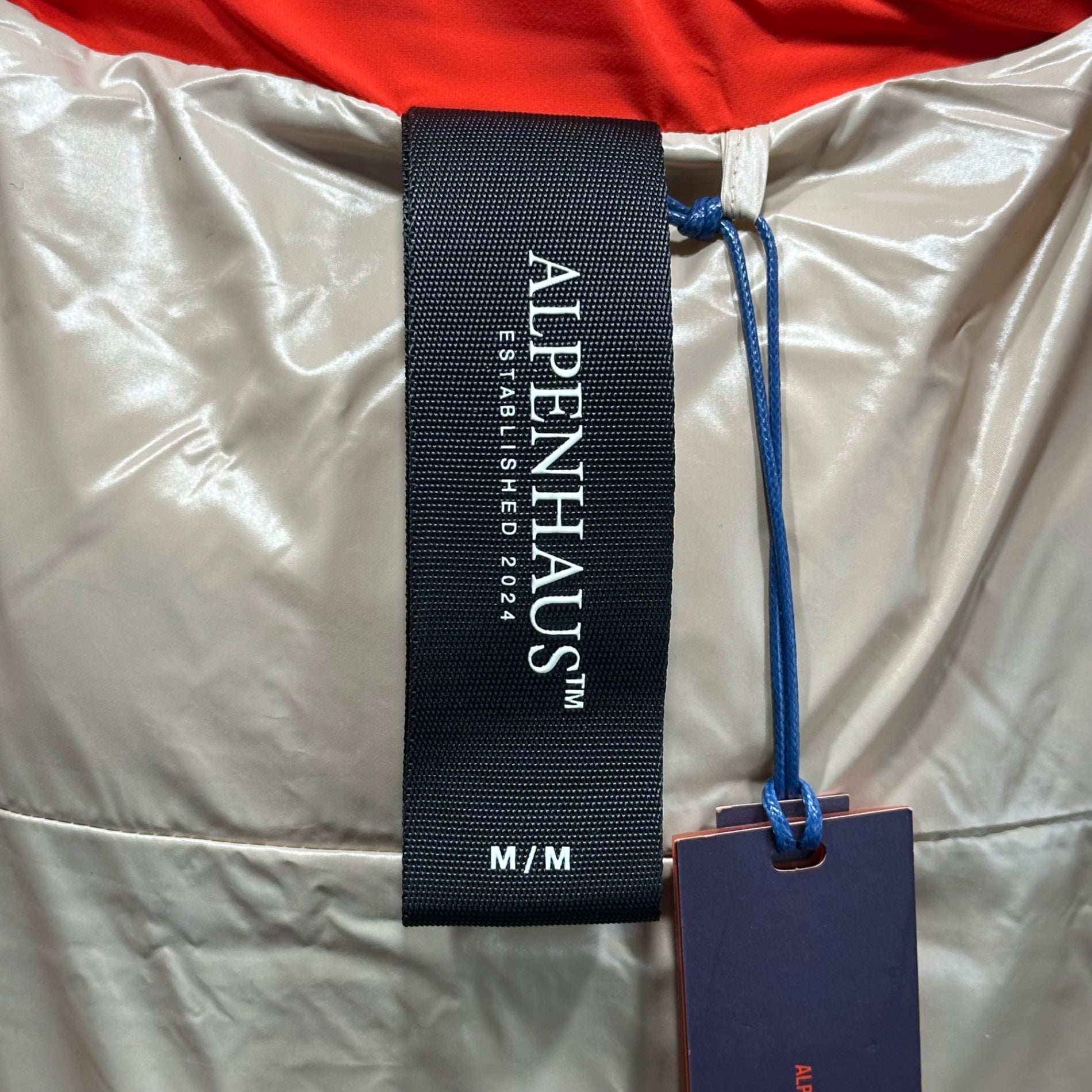 ALPENHAUS(アルペンハウス) Tingwick 2-in-1 Maxi Puffer Jacket with Removable Sleeves ティンウィック マキシ 中綿 ジャケット コート 袖 取り外し可能 A2N010F4CI M ベージュ×オレンジ