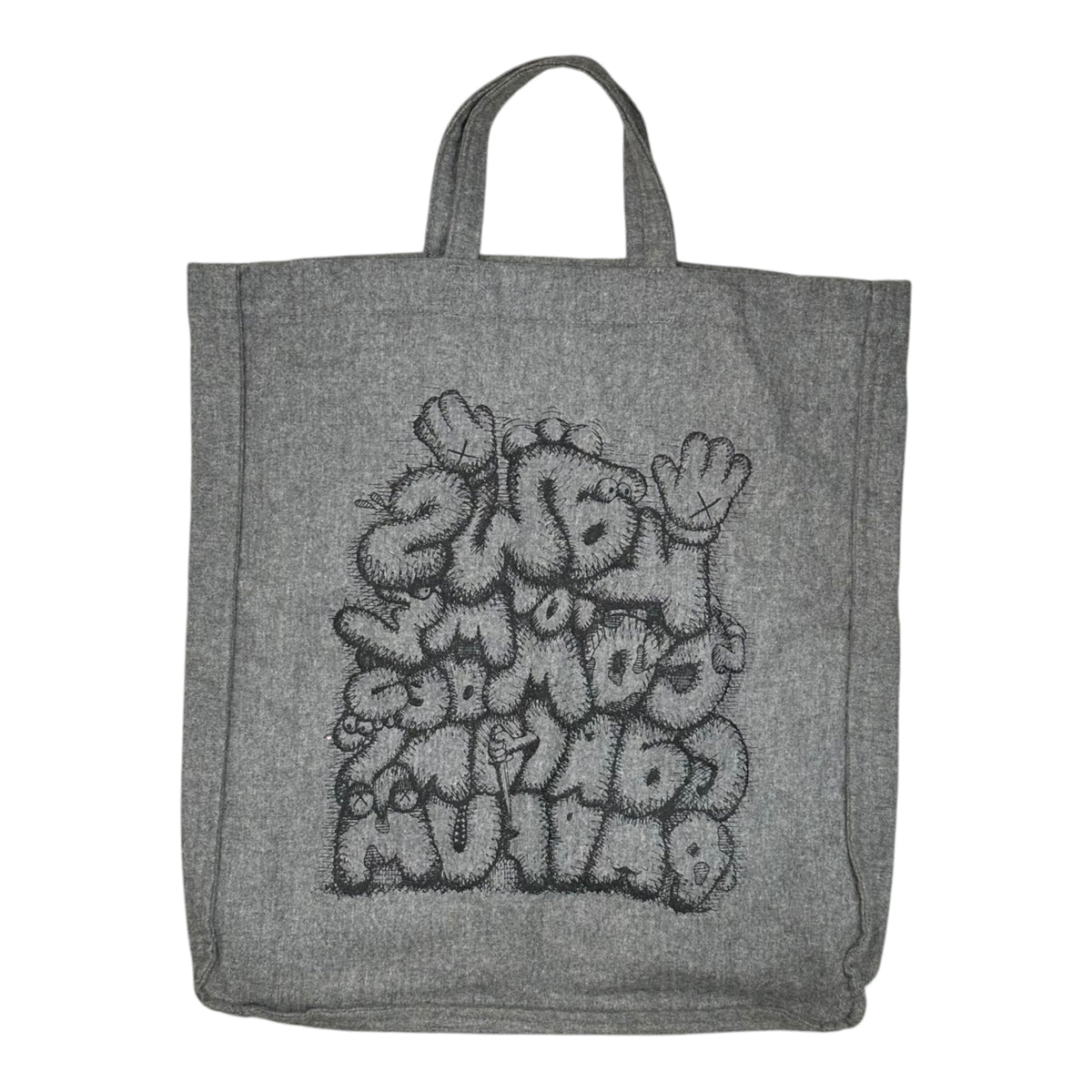 COMME des GARCONS×KAWS(コムデギャルソン×カウズ)  Sketch Graphic Tote Bag スケッチ グラフィック トートバッグ OT-K059 グレー