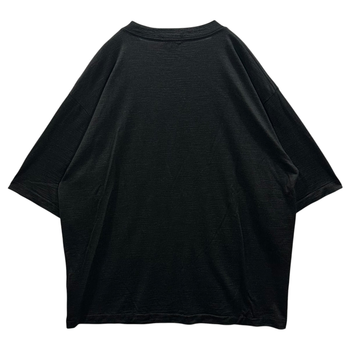 COMOLI(コモリ) 2024SS summer wool S/S T-shirt サマーウール 半袖 Tシャツ Z01-05023 2 チャコール