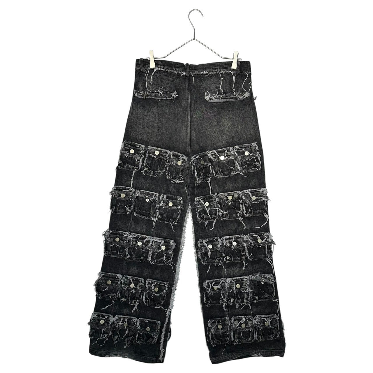 NO/FAITH STUDIOS(ノーフェイスストゥディオス) 64 POCKET PANTS (EXCLUSIVE) / GRY ポケット バギー デニム パンツ 64PP-GRY S グレー