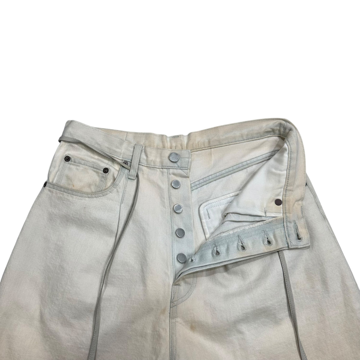 stein(シュタイン) 2023SS VINTAGE REPRODUCTION DAMAGE DENIM JEANS ヴィンテージ リプロダクション ダメージ デニム パンツ ST.515 S ライトインディゴ