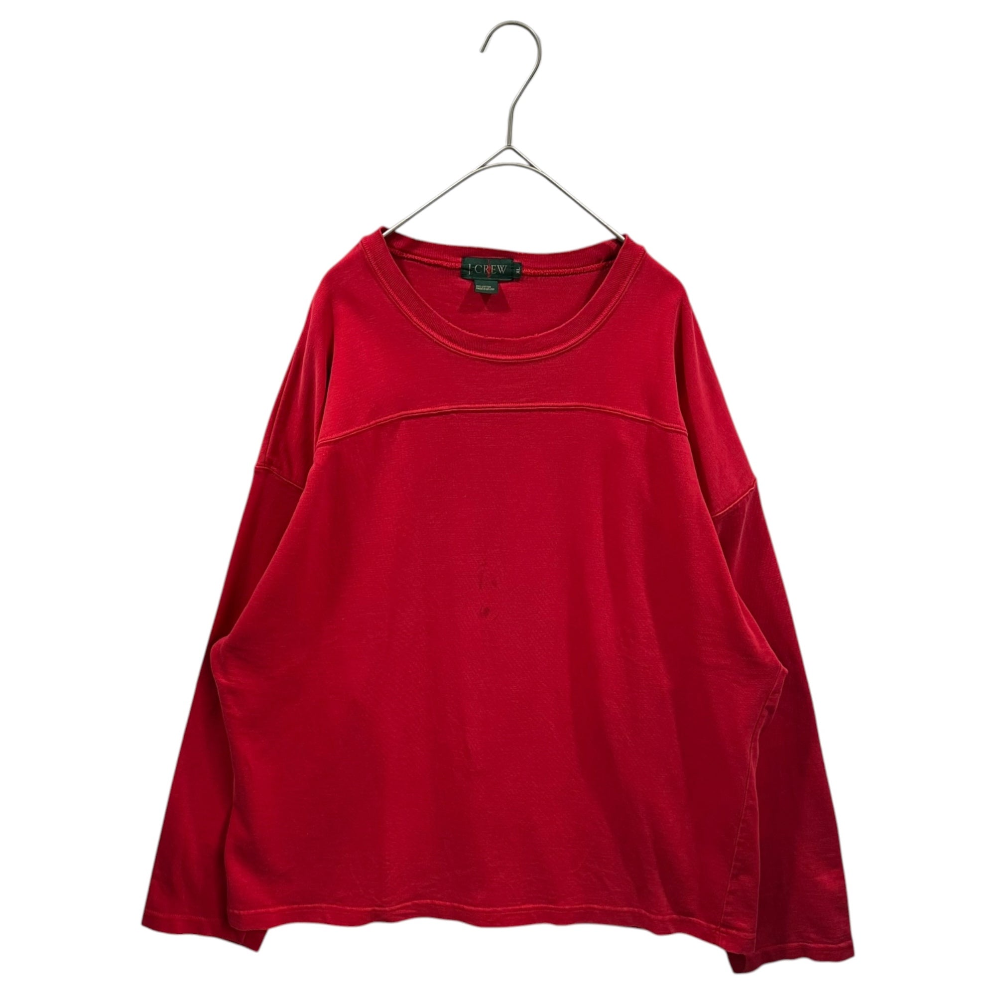J.CREW(ジェイクルー) 1990's Football-Style L/S T-Shirt 90年代 フットボール 長袖 Tシャツ XL レッド ヴィンテージ