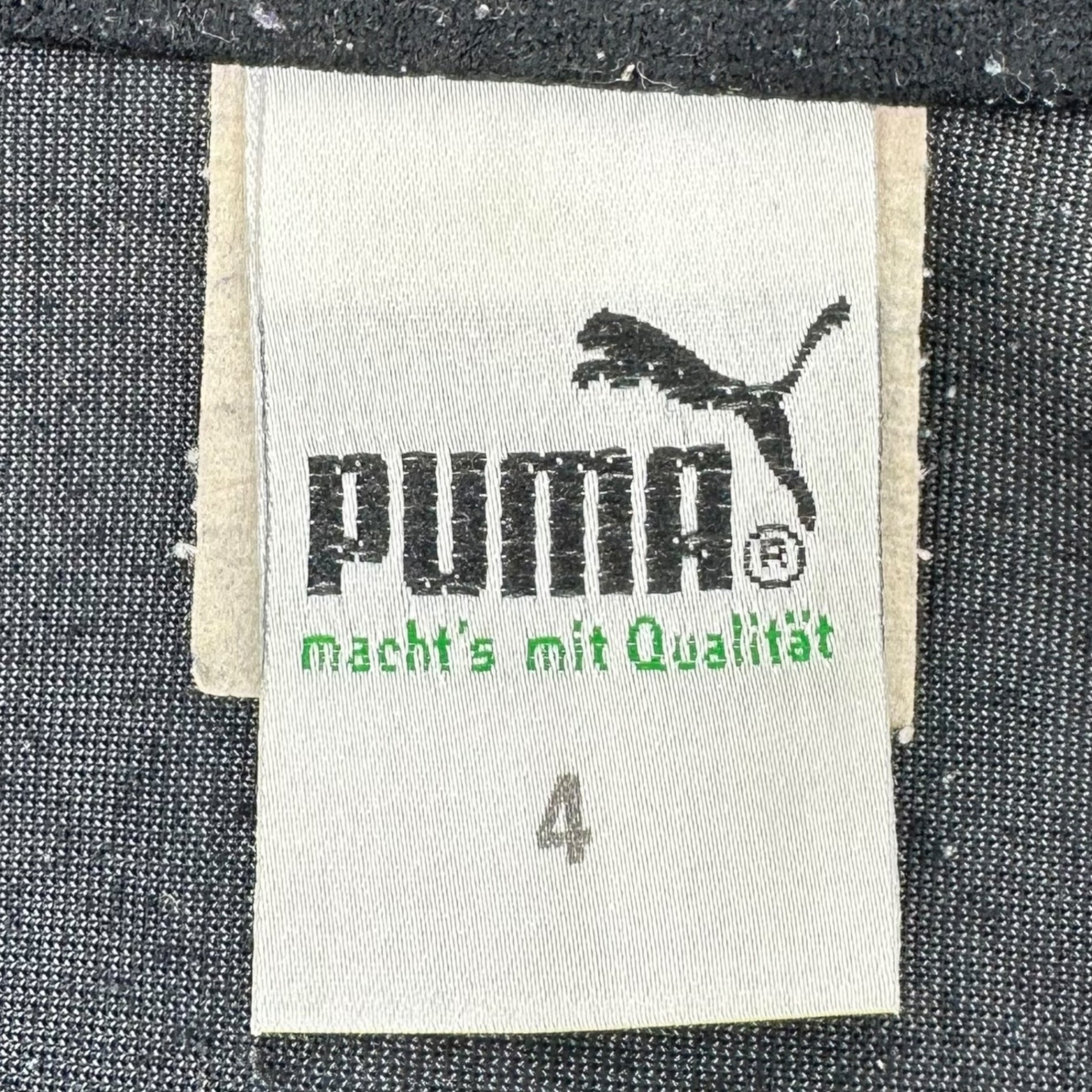 PUMA(プーマ) 70's France made Velour Track Jacket ベロア トラック ジャケット 4(L程度) ブラック 70年代 ヴィンテージ 古着