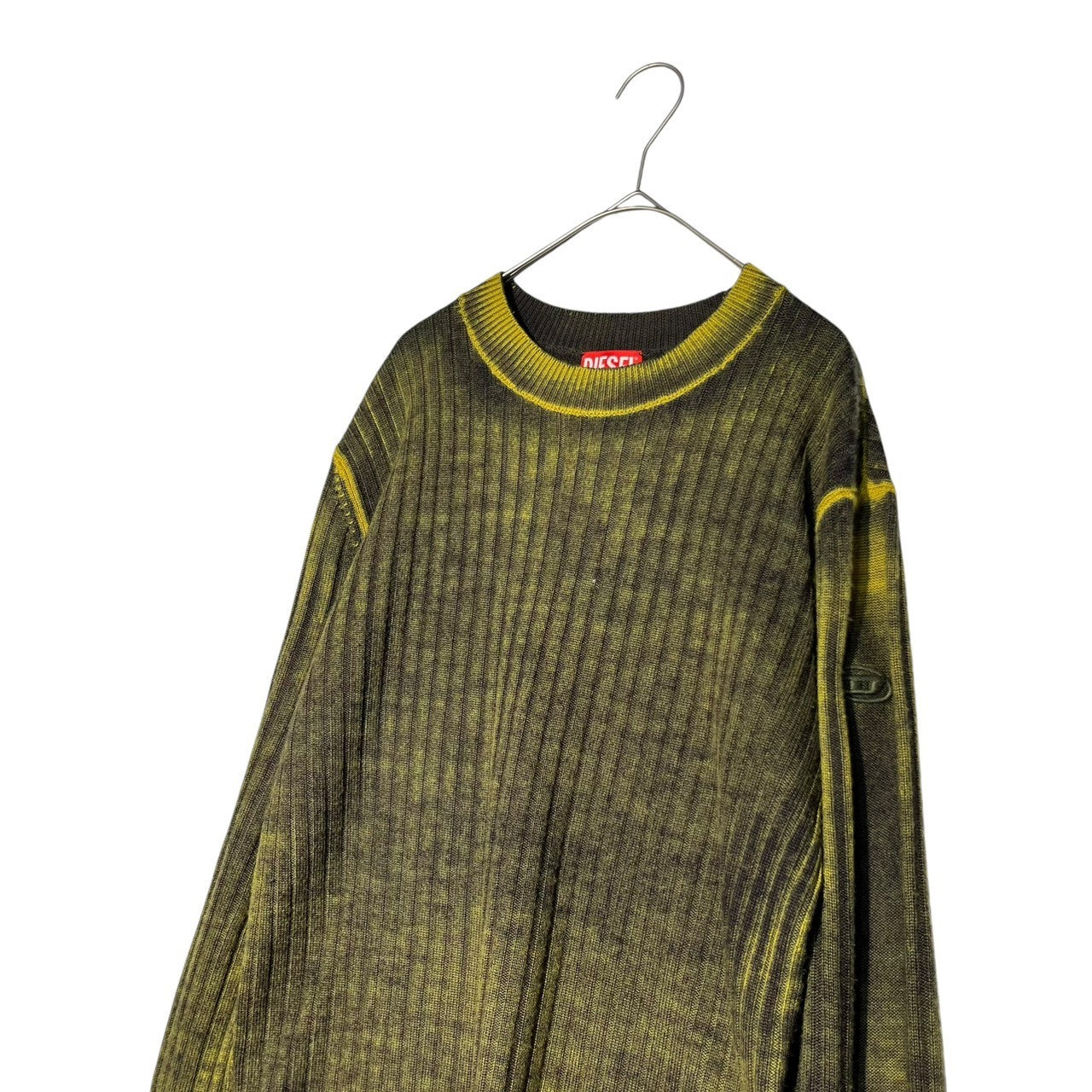 DIESEL(ディーゼル) K-ANDELERO rib crew neck knit K-ANDELERO