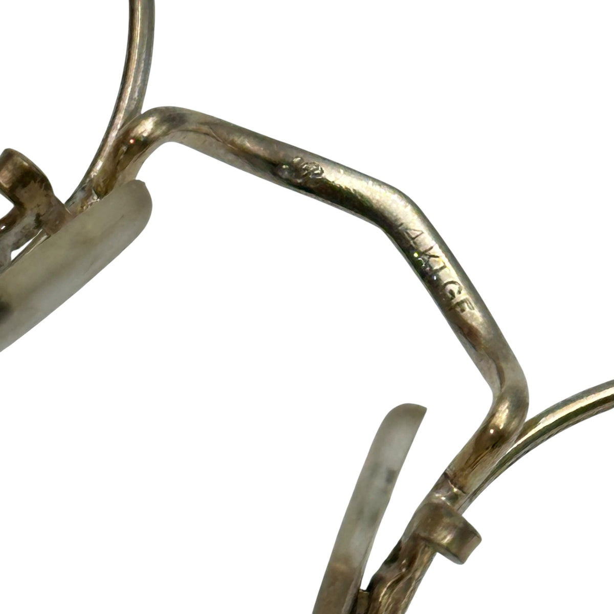 SAVILE ROW(サヴィル ロウ) 1970’s 14KT metal frame glasses GF メタル フレーム メガネ シルバー 眼鏡 70年代 ヴィンテージ