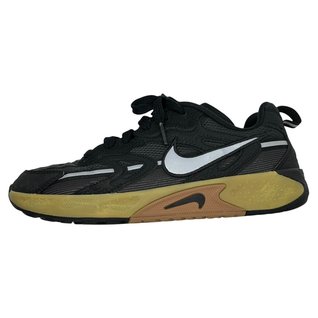 NIKE(ナイキ) JAM BLACK/METALLIC SILVER-GUM LIGHT BROWN ジャム ローカット スニーカー FN0314-002 24.5cm ブラック×ブラウン