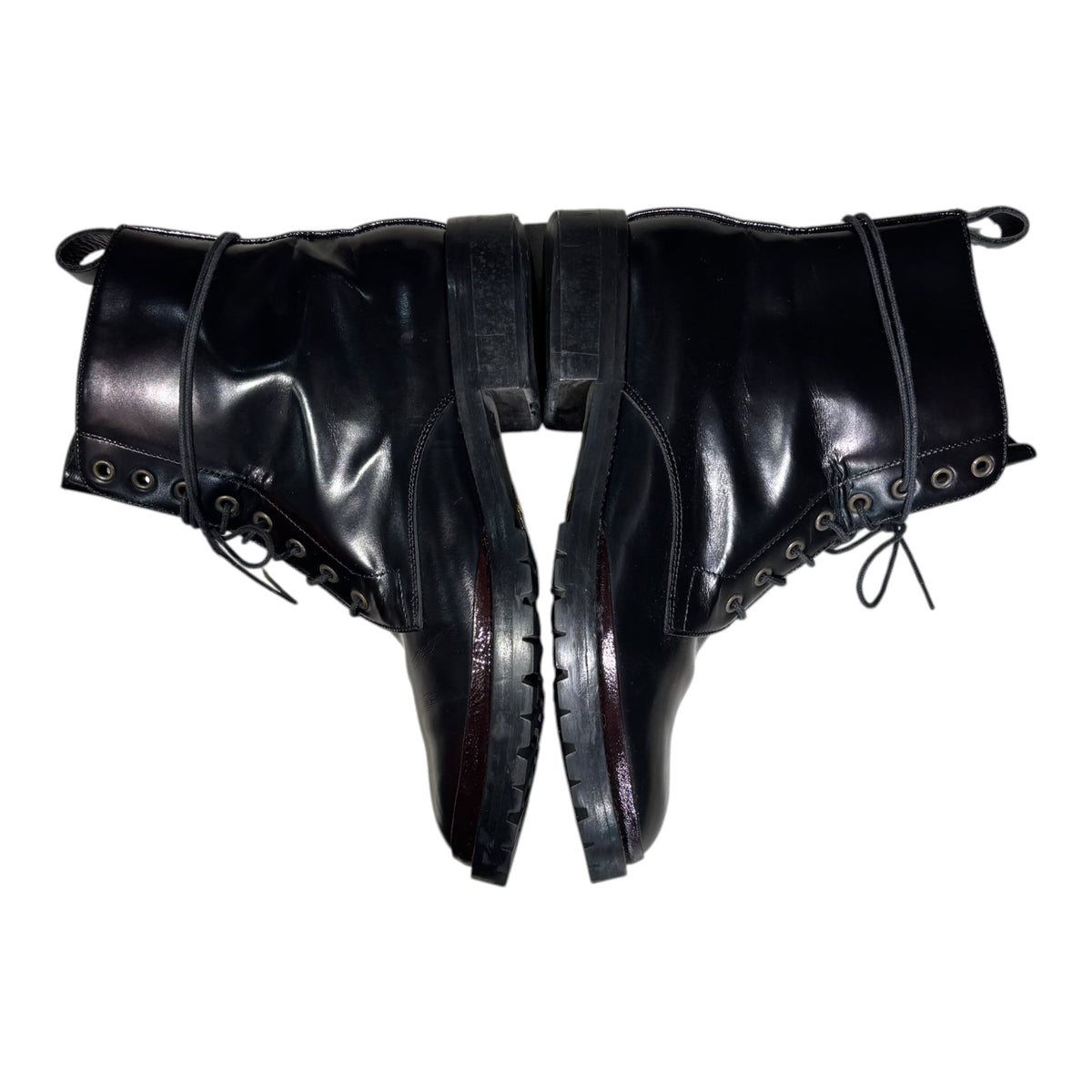 MARNI(マルニ) Lace-up Leather Boots レースアップ レザー ブーツ 40(26cm程度) ブラック×ブラウン