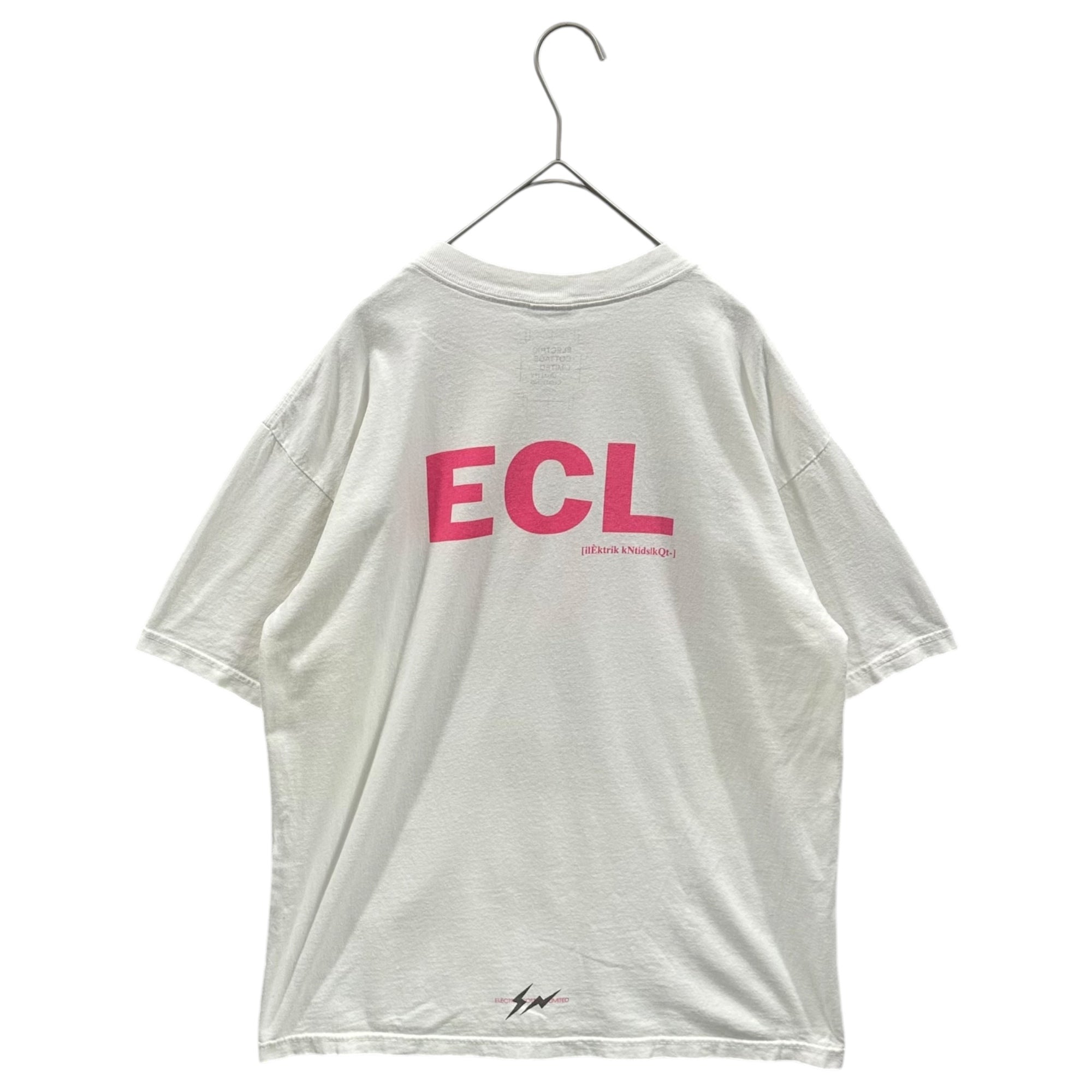 ELECTRIC COTTAGE(エレクトリックコテージ) Analog Pulse Graphic S/S T-Shirt アナログ パルス ECL グラフィック 半袖 Tシャツ M ホワイト×ピンク