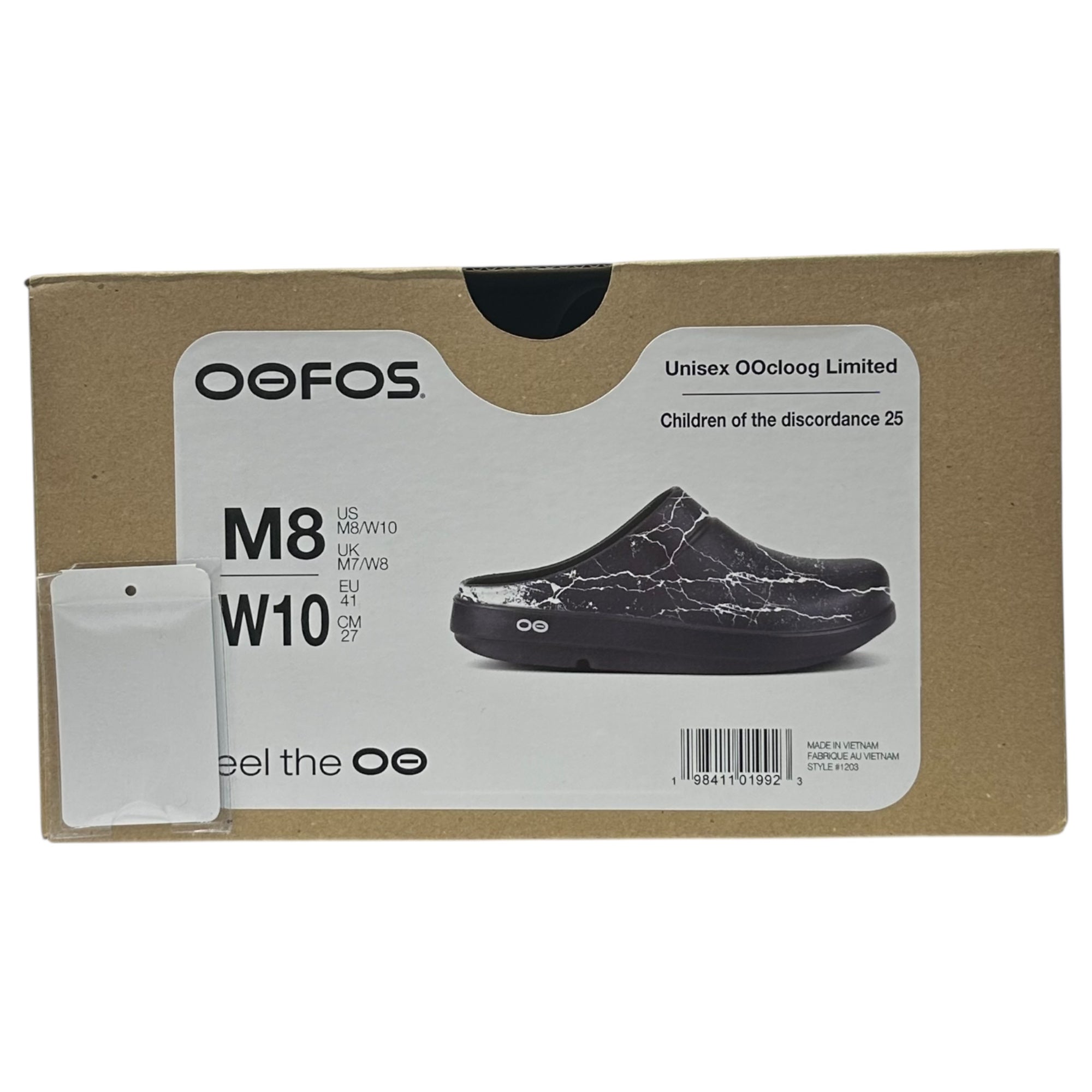 OOFOS×Children of the discordance(ウーフォス×チルドレンオブザディスコーダンス OOCLOOG サンダル 1203 M8-W10(27cm程度) ブラック コラボ