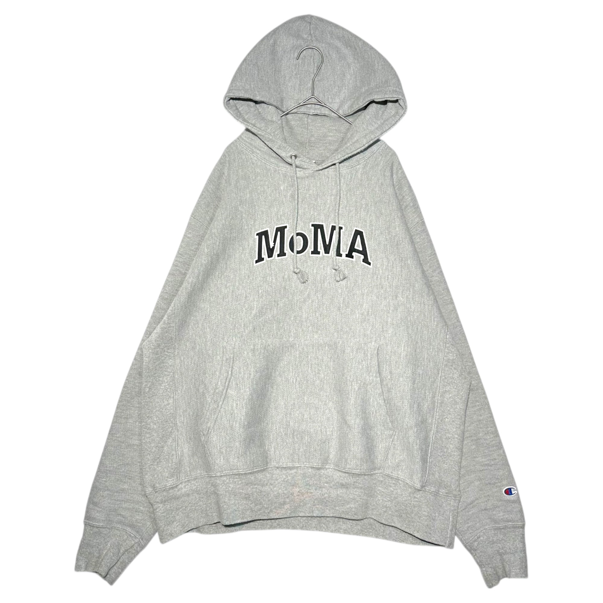 MoMA(モマ) Logo Pullover Hoodie ロゴ プルオーバー フーディ L グレー