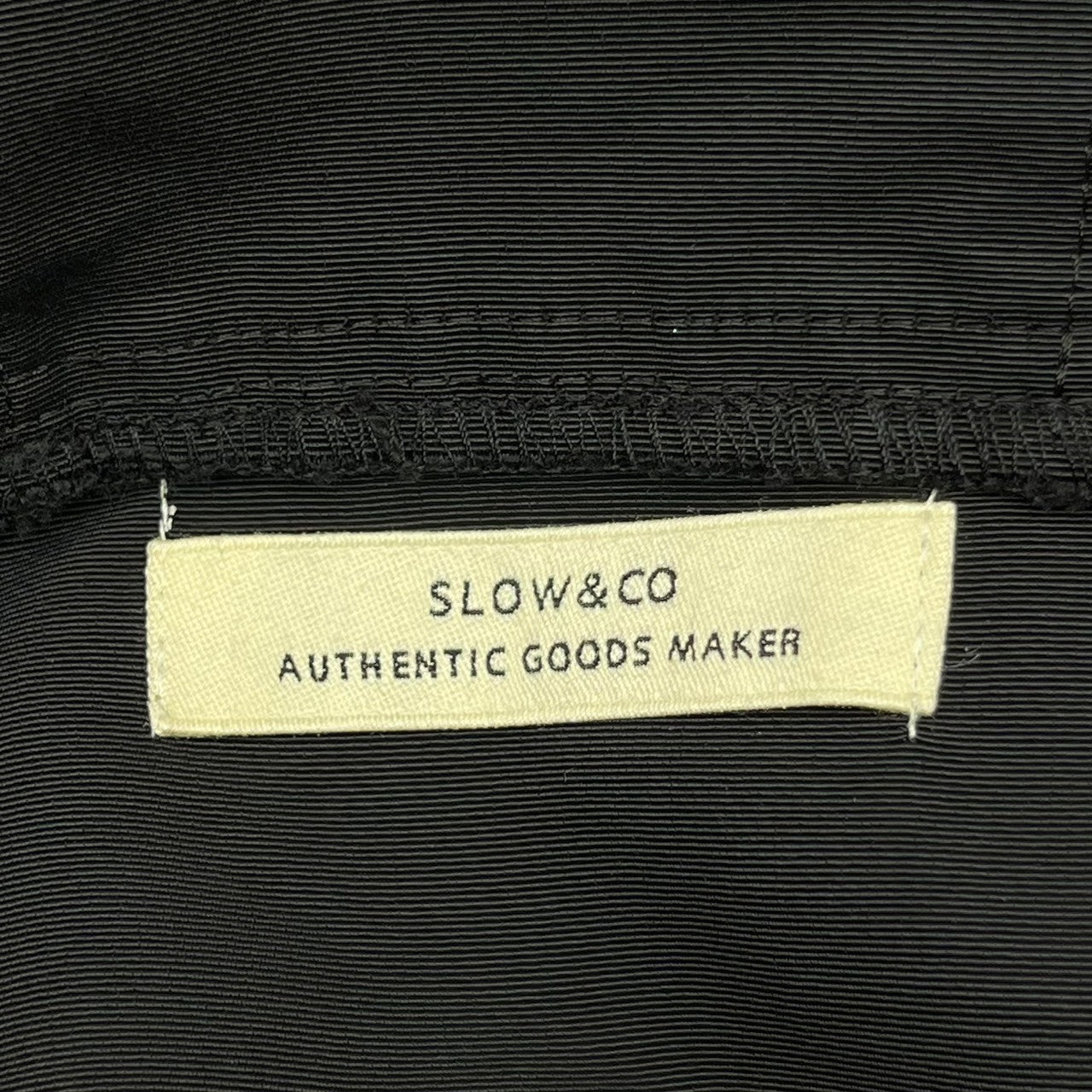 SLOW(スロウ) 60/40 Cotton Nylon-anorak parker コットン ナイロン アノラック パーカー YA010I FREE ブラック アウター ジャケット SLOW&CO