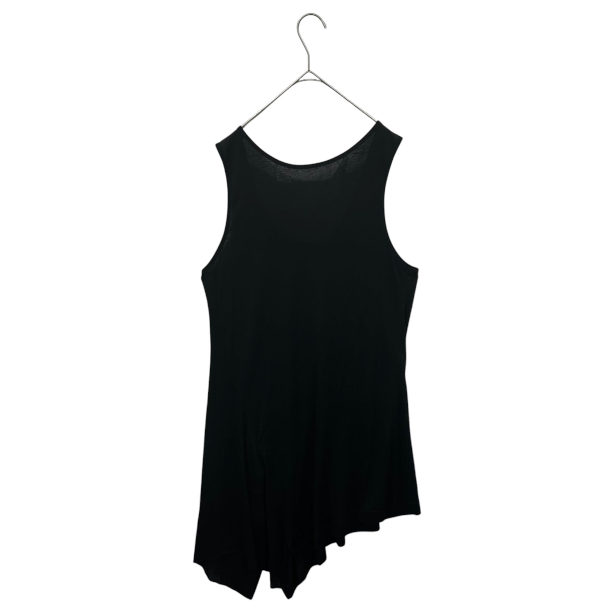 Y's(ワイズ) 2022SS Sleeveless Mini Dress Tunic ノースリーブ ミニ ワンピース チュニック YG-B06-805 2 ブラック